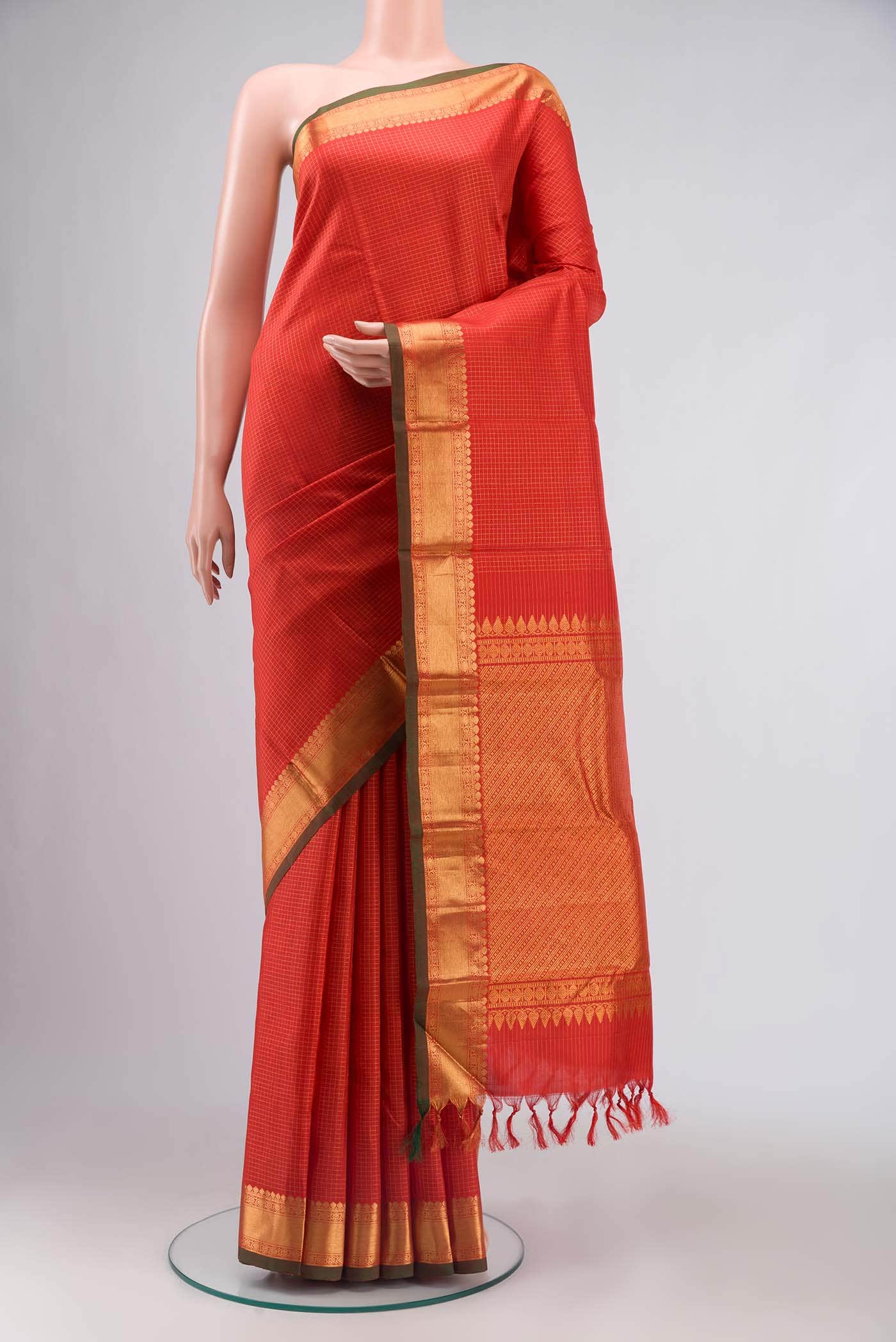Red Kanchipuram Silk Saree