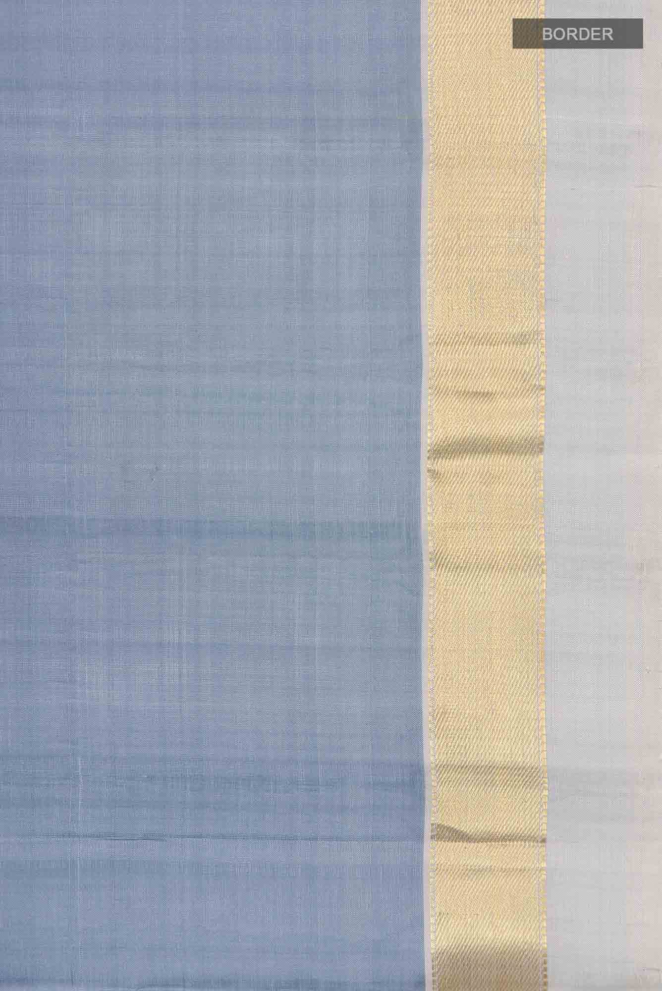 Blue Kanchipuram Silk Saree
