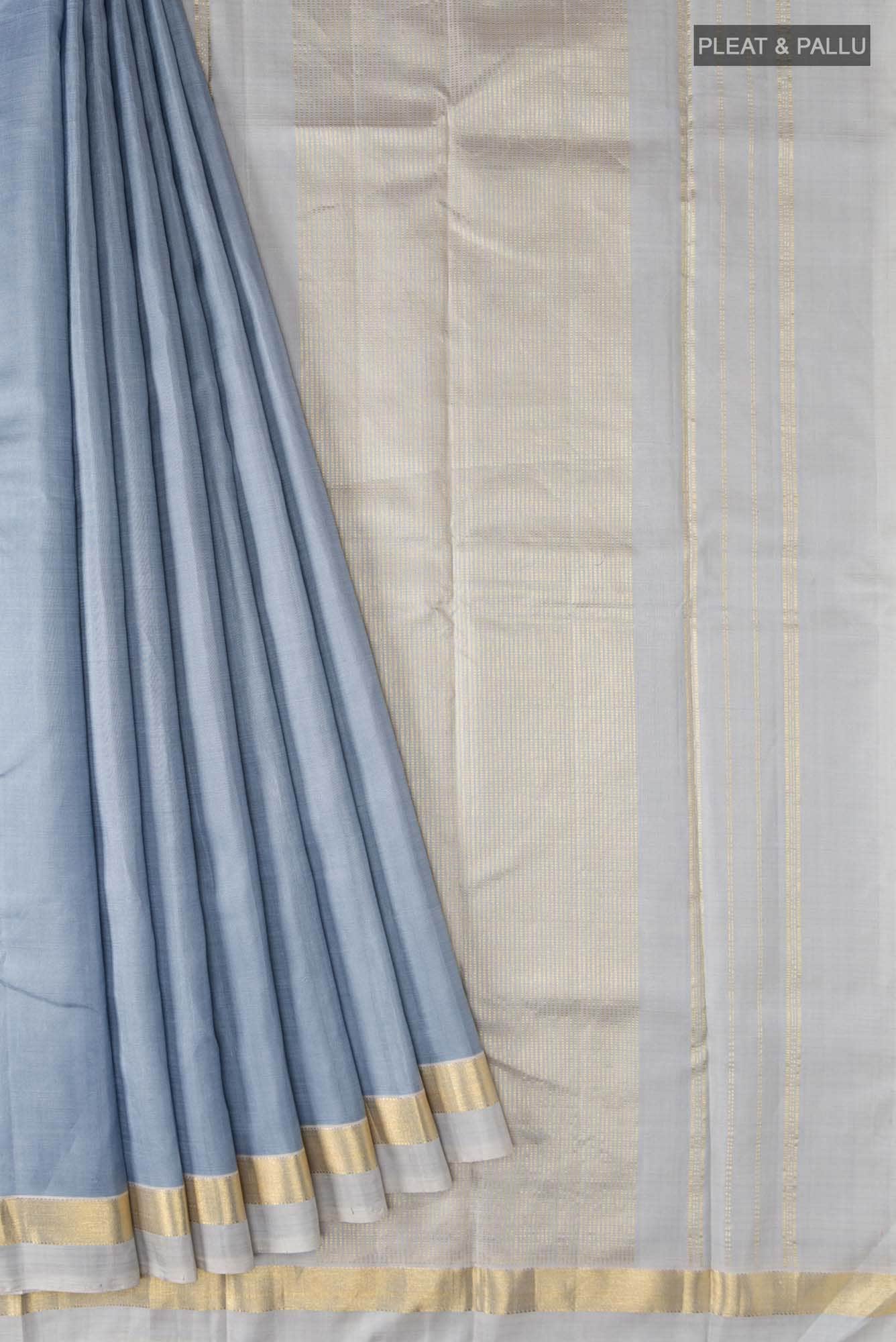 Blue Kanchipuram Silk Saree