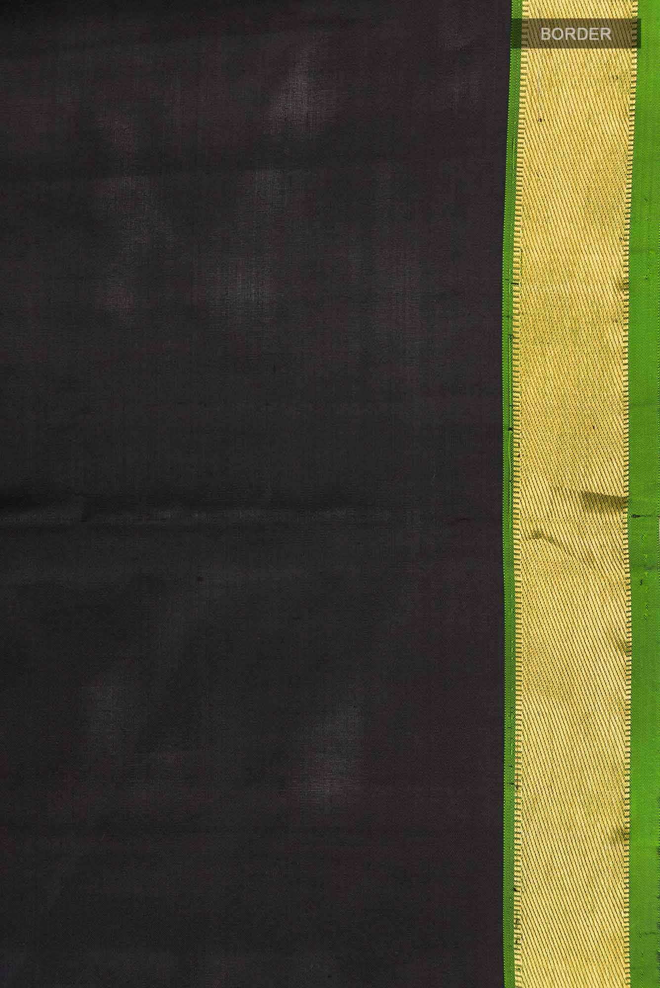 Black Kanchipuram Silk Saree