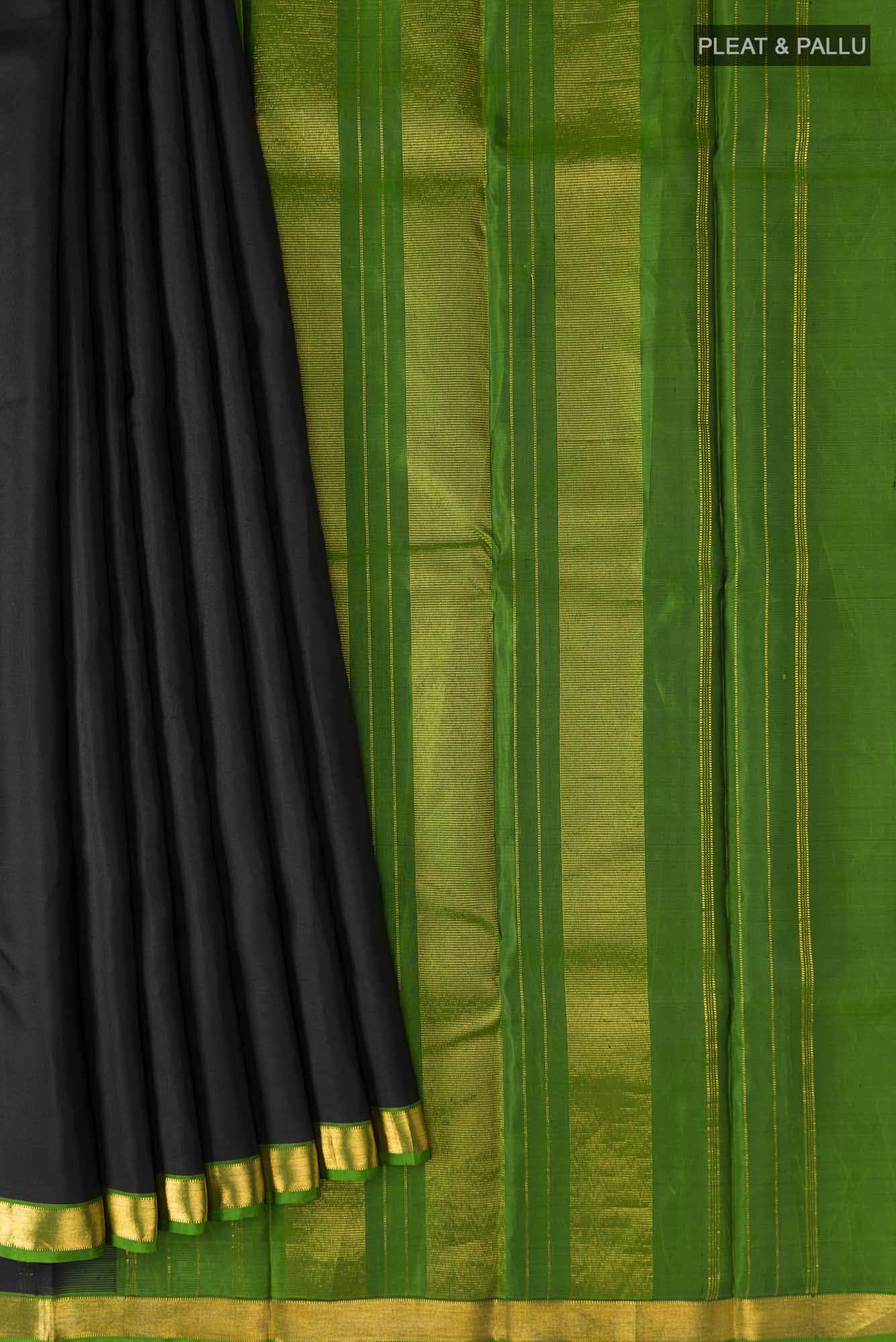 Black Kanchipuram Silk Saree