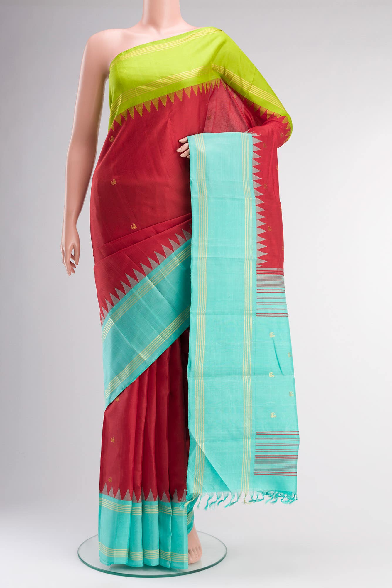 Red Kanchipuram Silk Saree