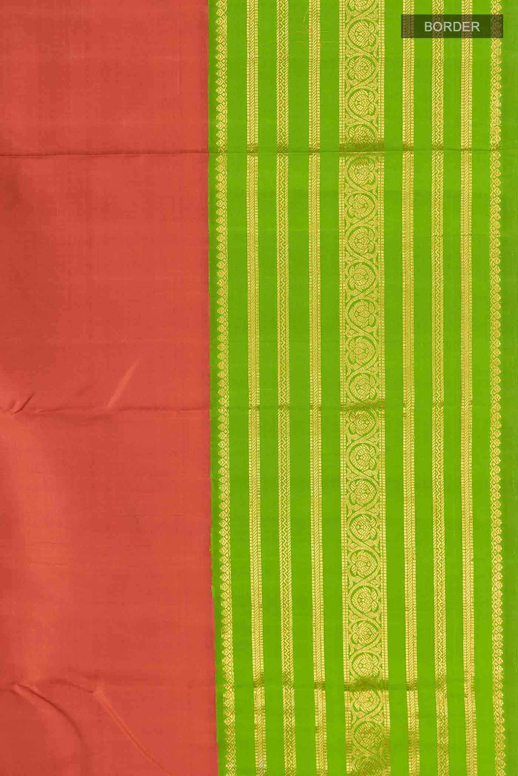 Rust Kanchipuram Silk Saree