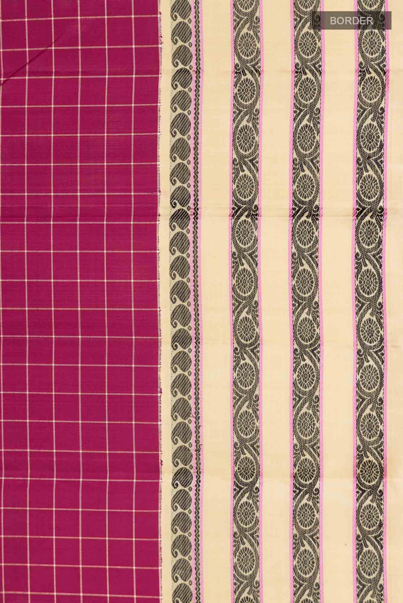 Maroon Kanchipuram Silk Saree