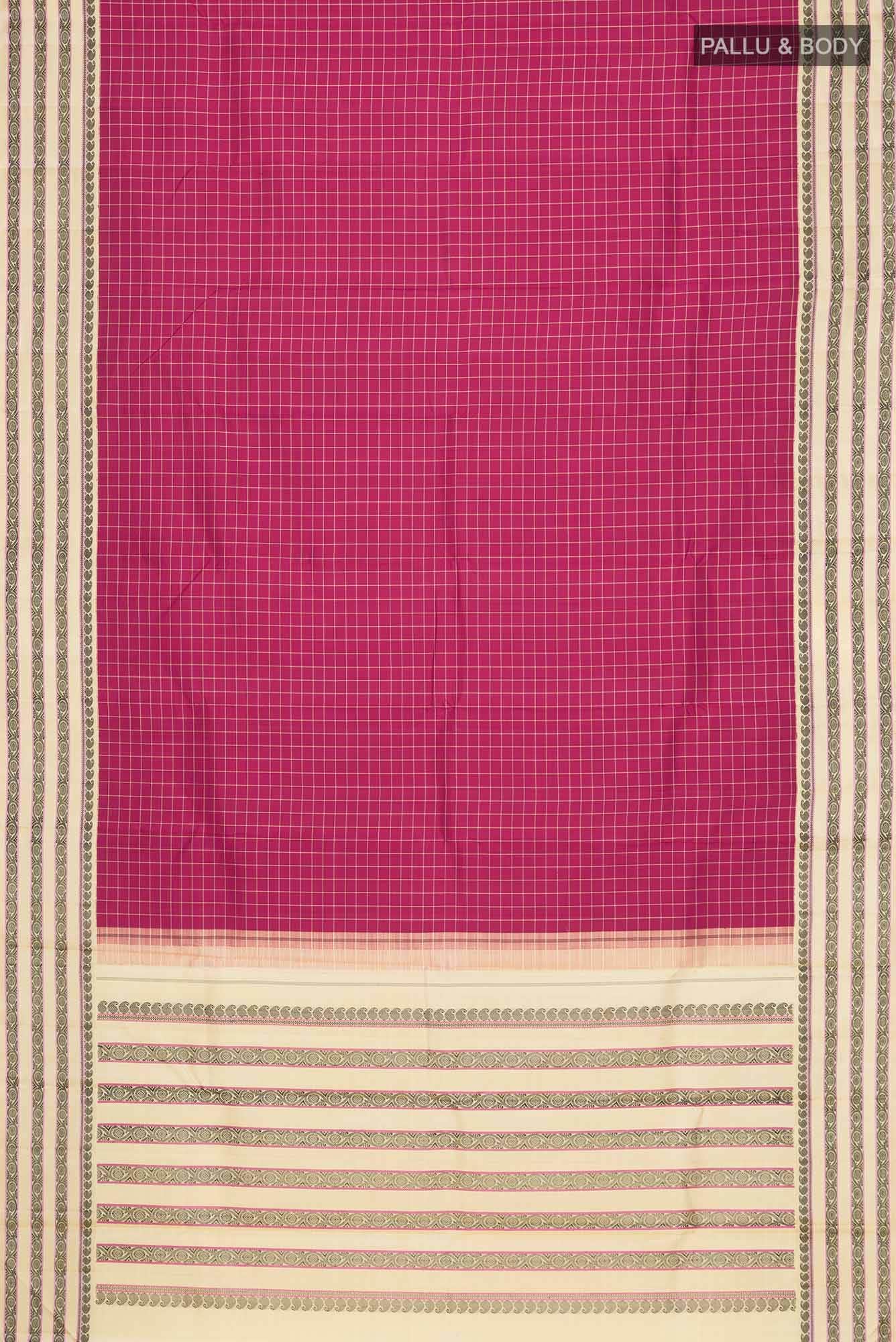 Maroon Kanchipuram Silk Saree