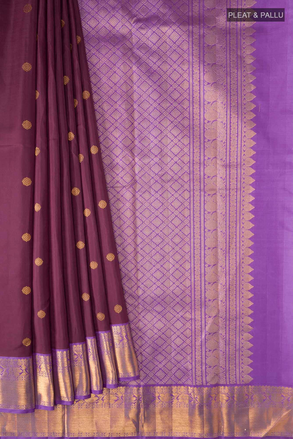 Maroon Kanchipuram Silk Saree