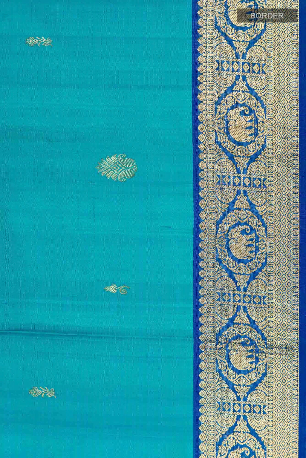 Blue Kanchipuram Silk Saree