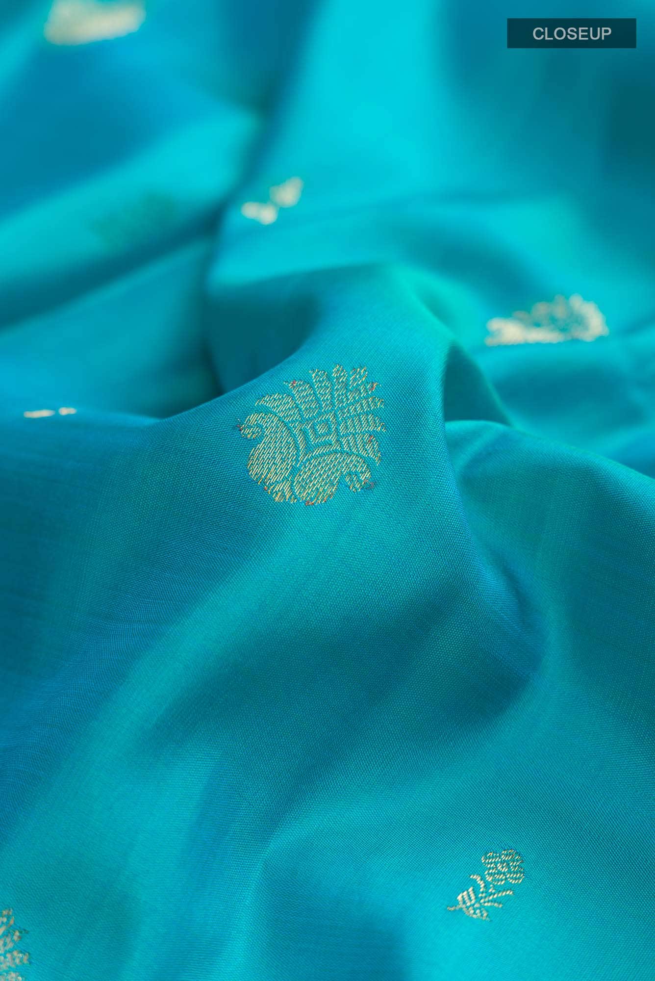 Blue Kanchipuram Silk Saree