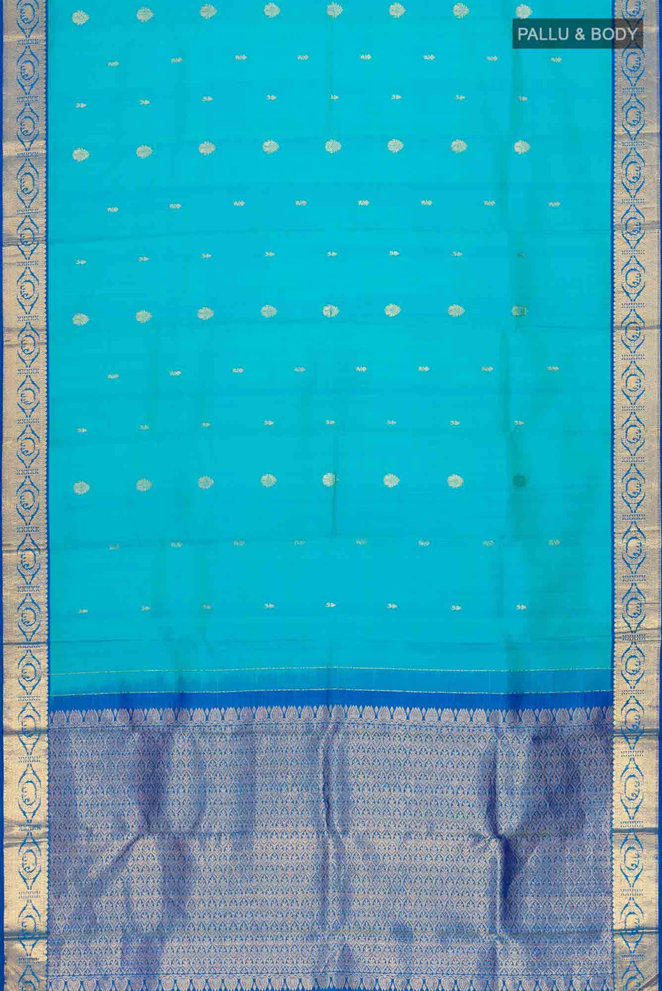 Blue Kanchipuram Silk Saree