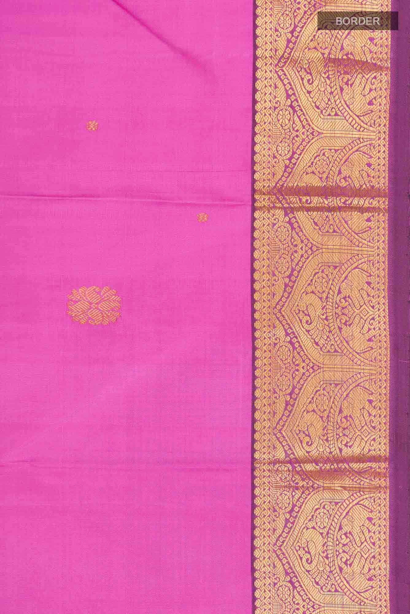 Pink Kanchipuram Silk Saree