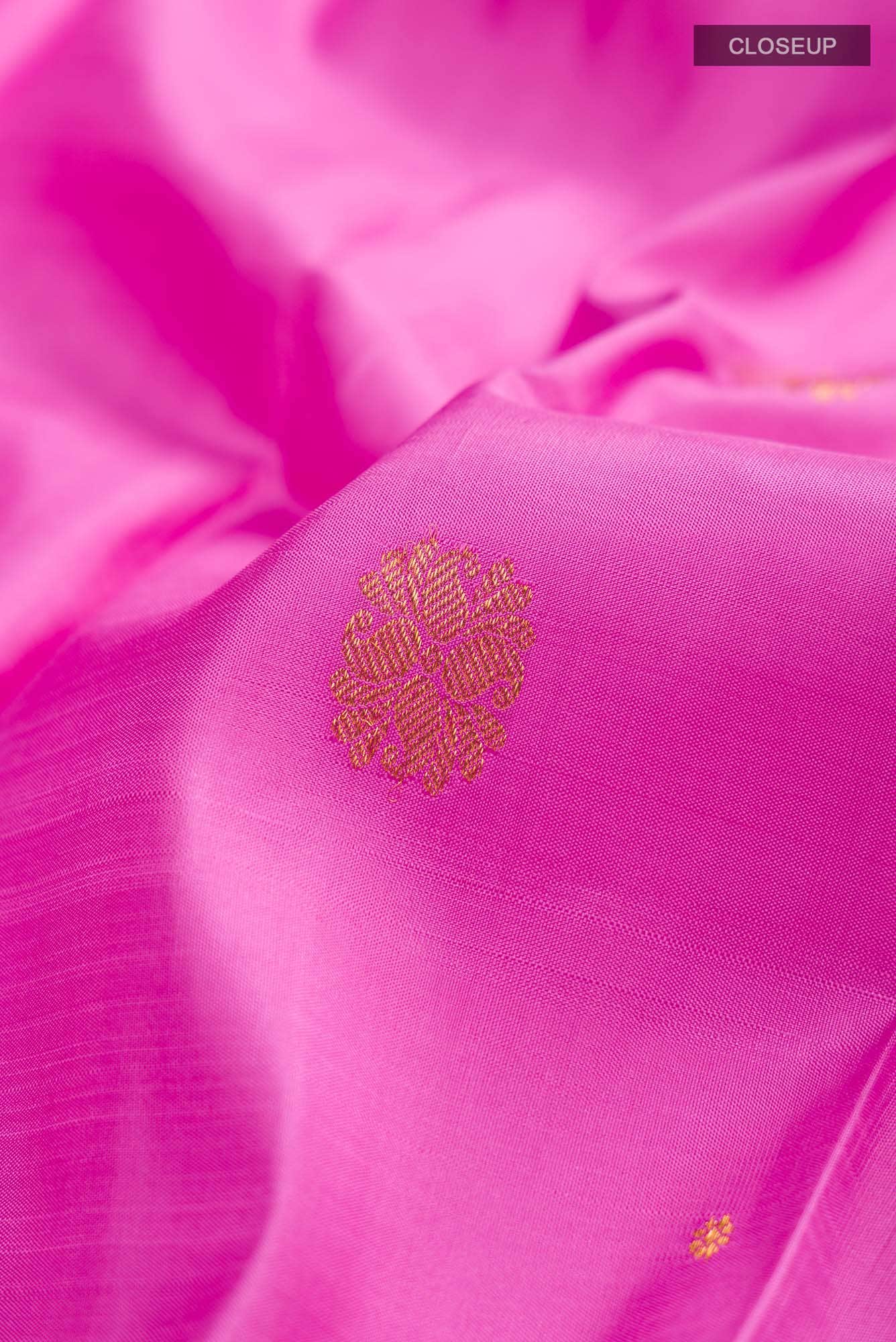 Pink Kanchipuram Silk Saree