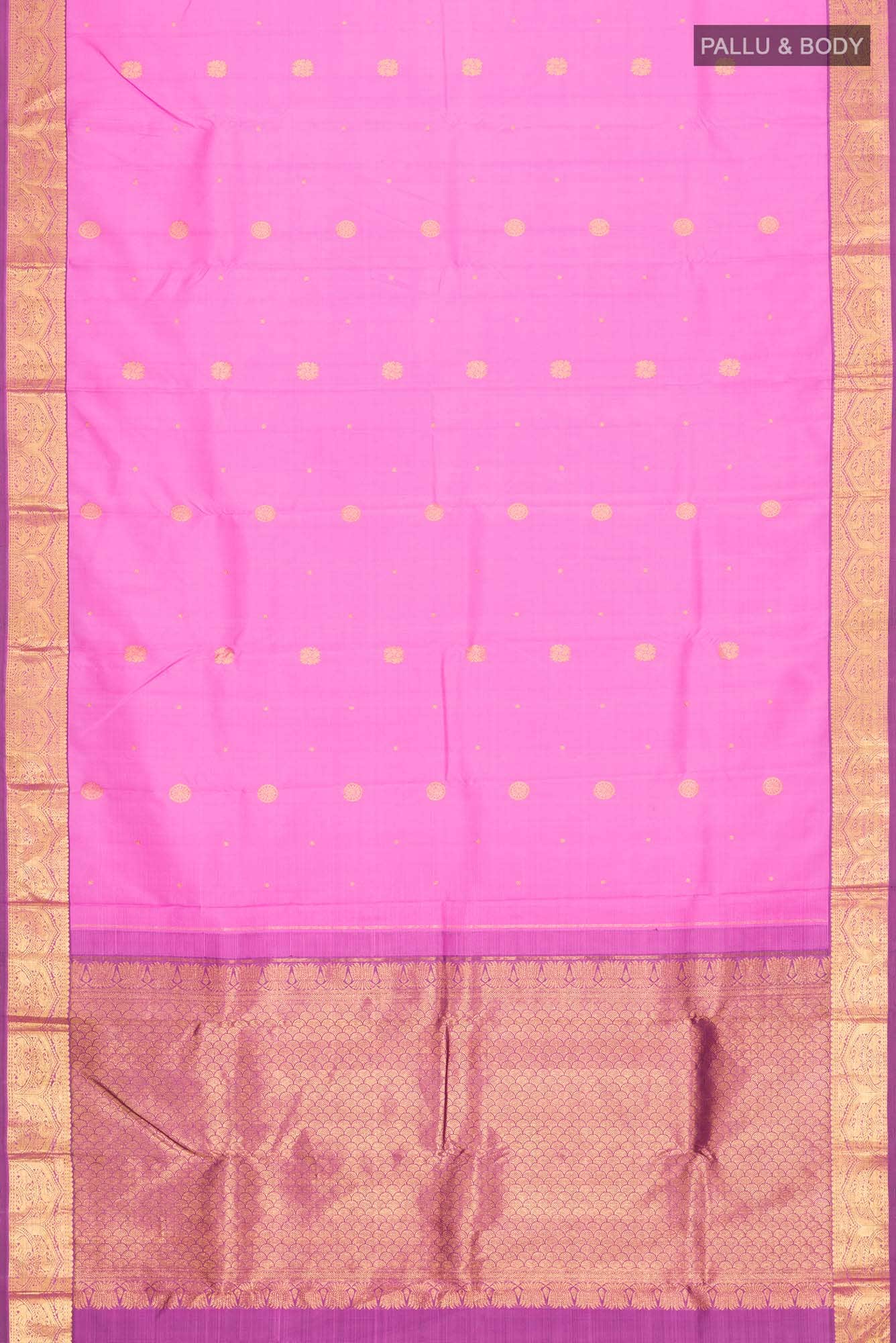 Pink Kanchipuram Silk Saree
