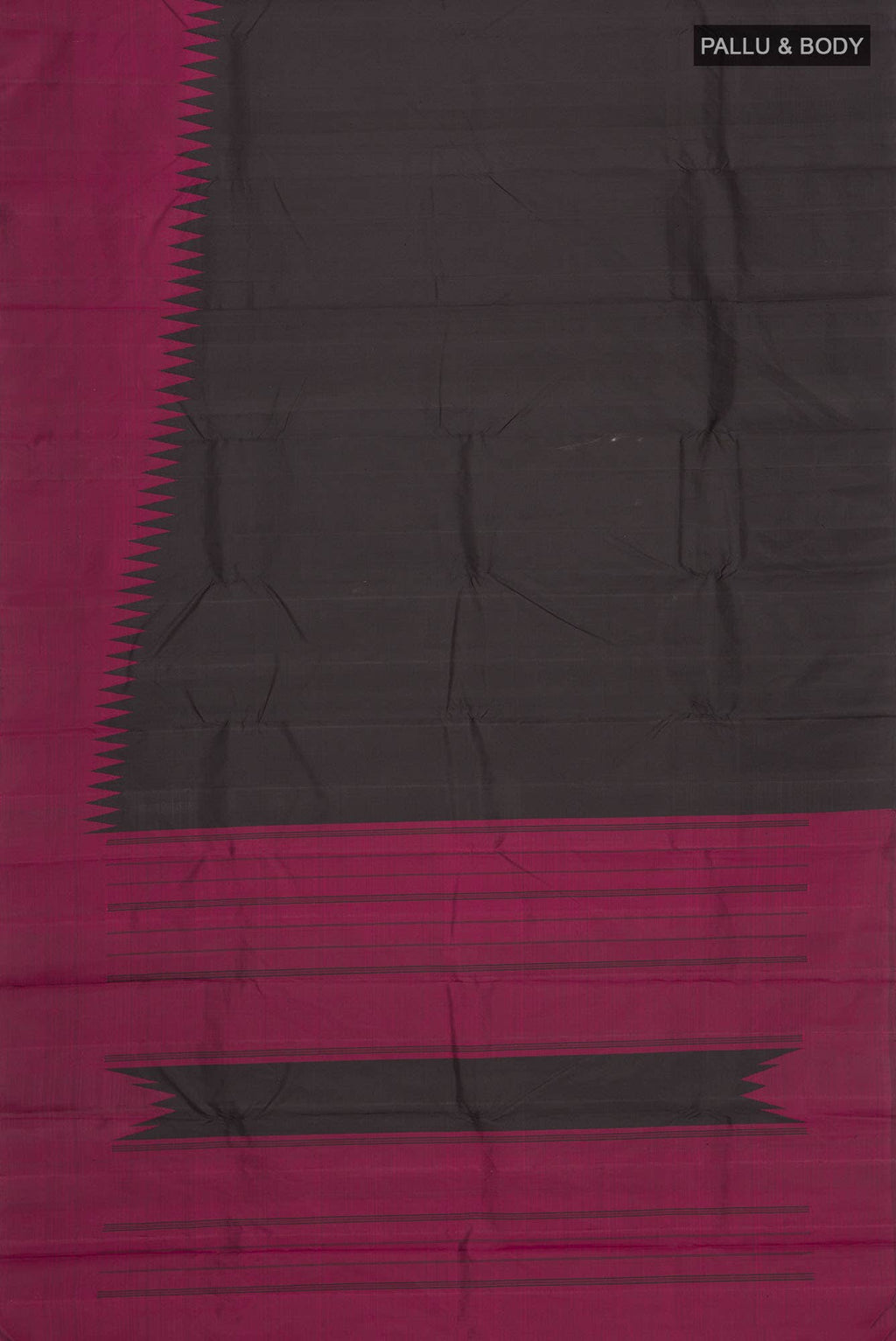 Black Kanchipuram Silk Saree