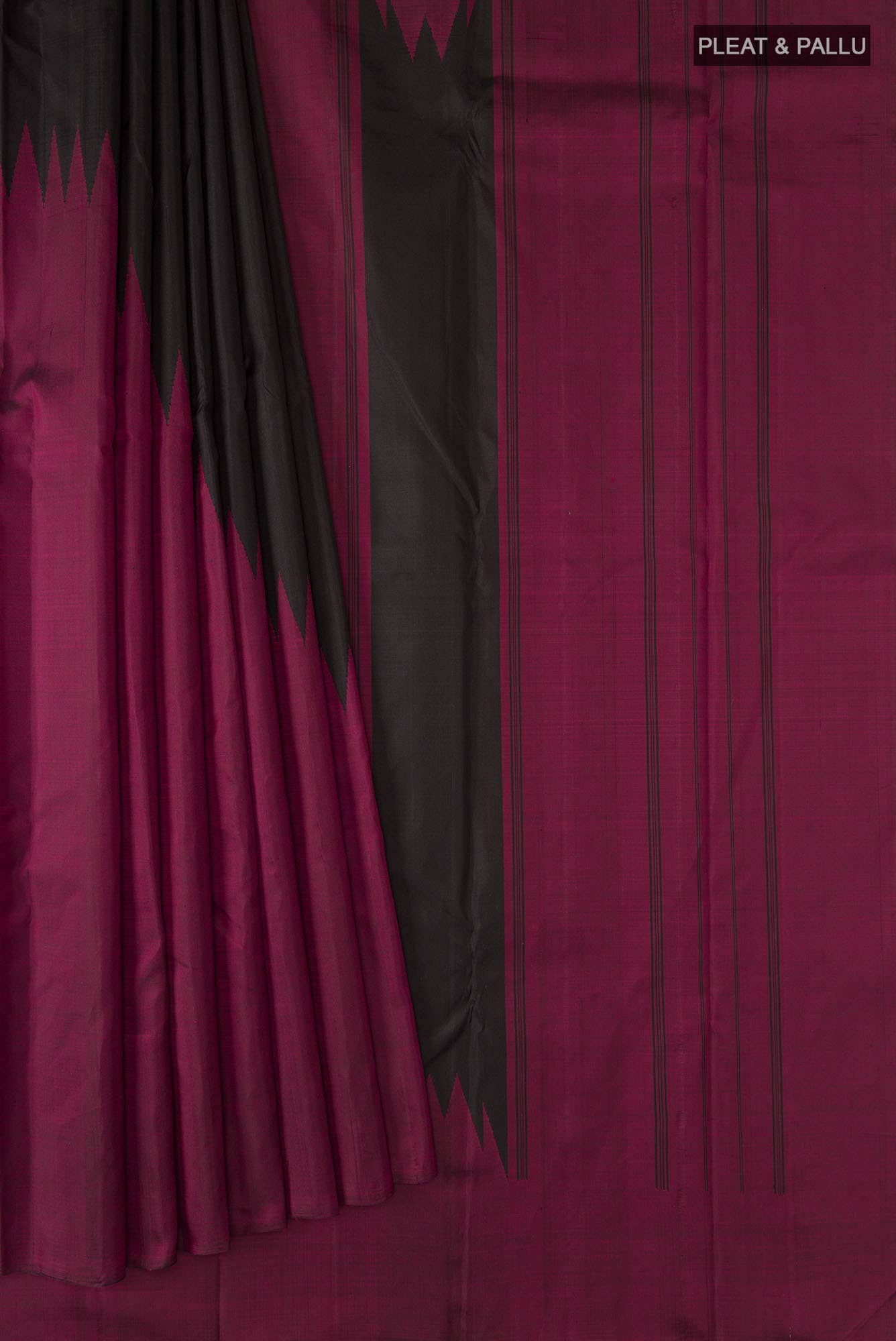 Black Kanchipuram Silk Saree