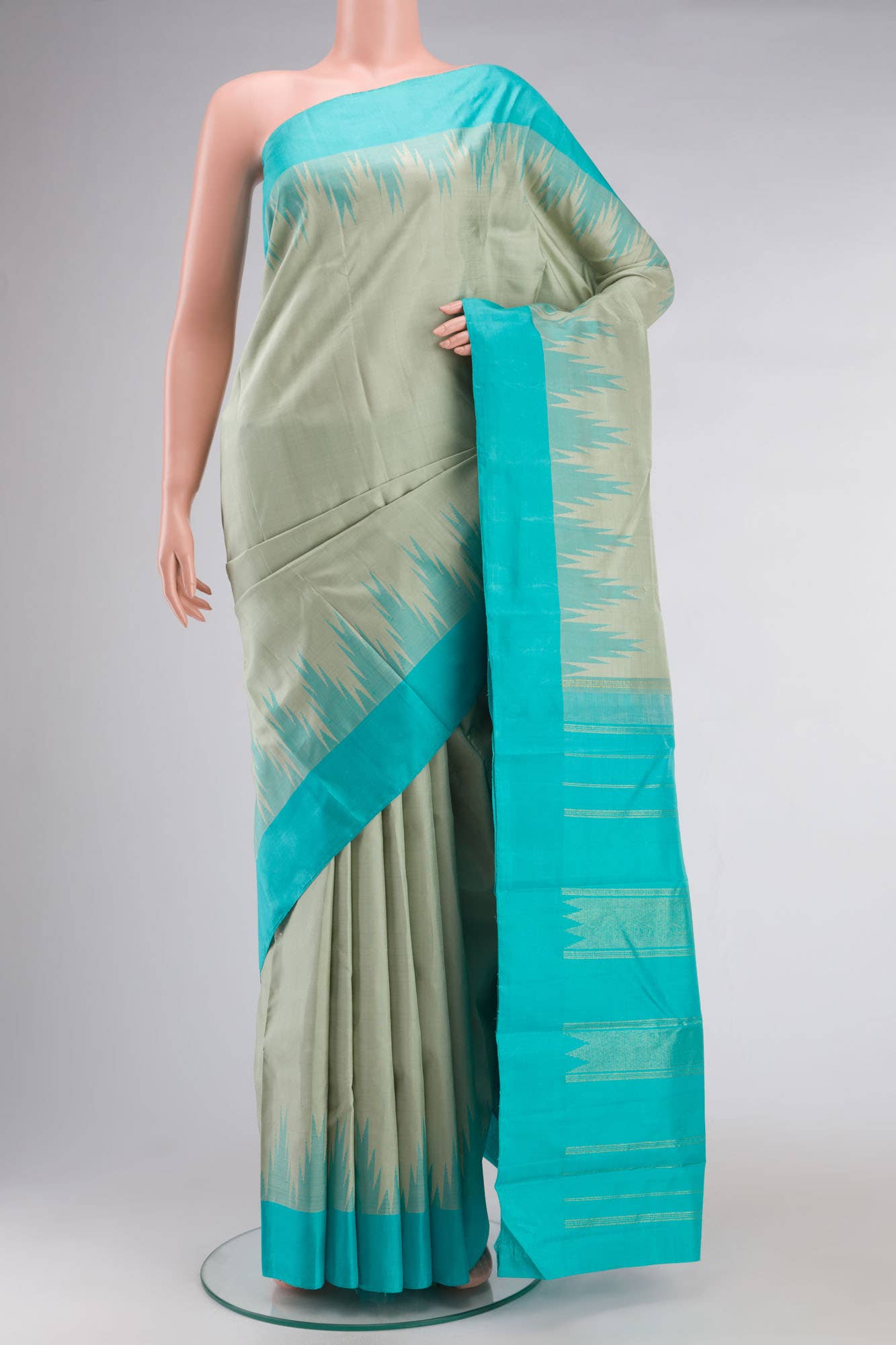 Green Kanchipuram Silk Saree