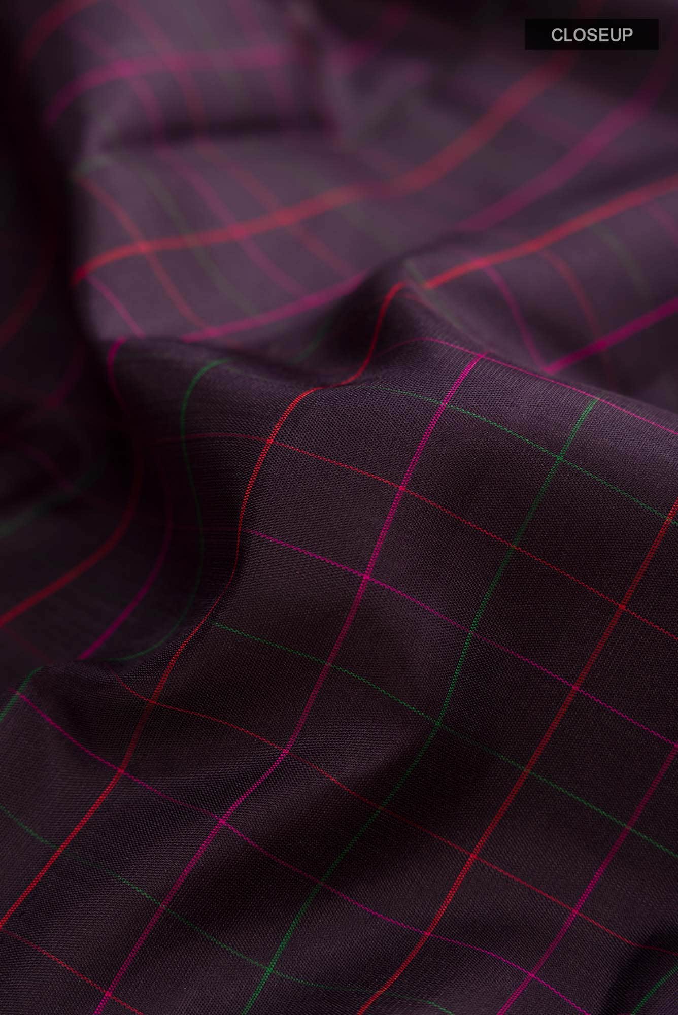 Navy Blue Kanchipuram Silk Saree