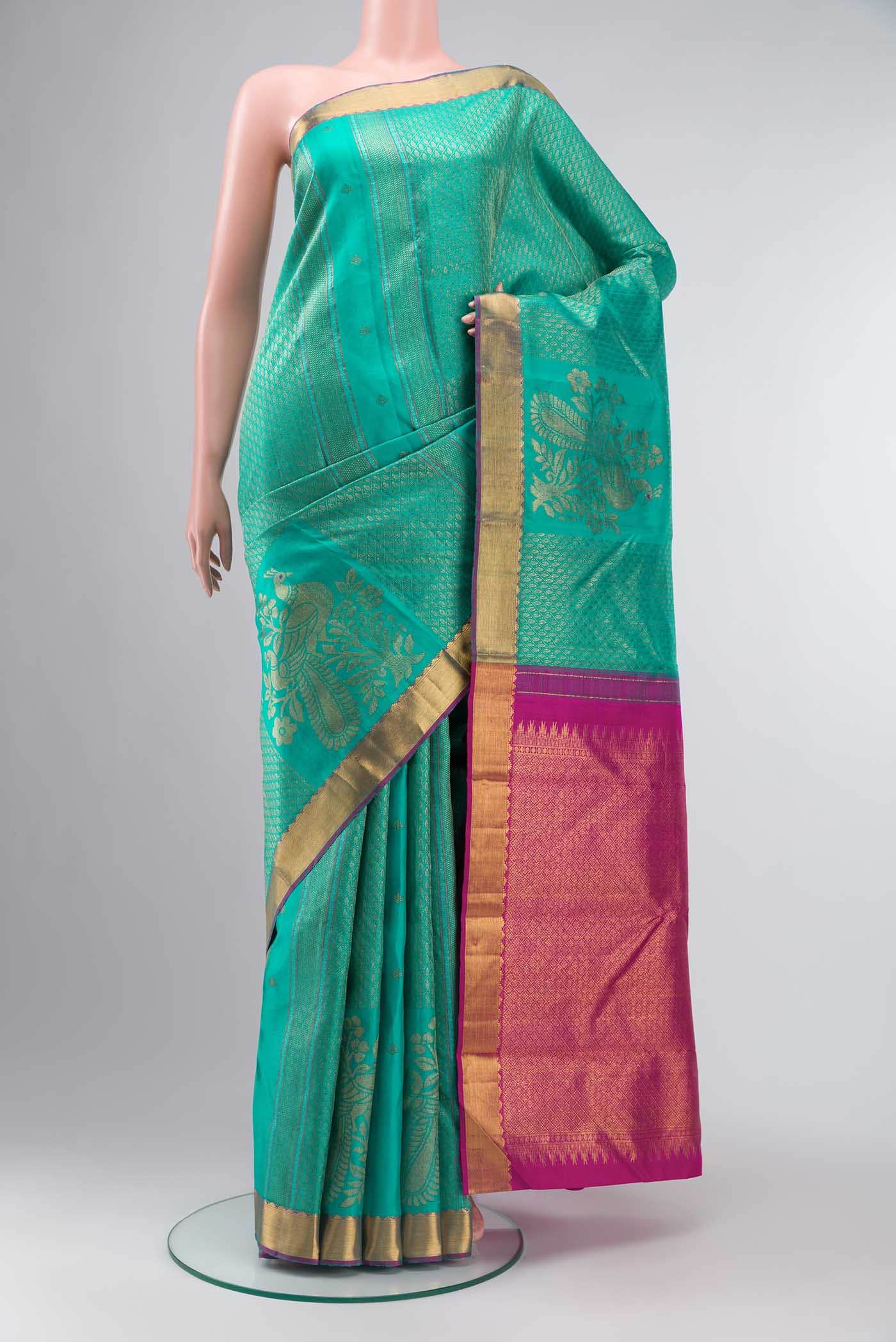 Green Kanchipuram Silk Saree