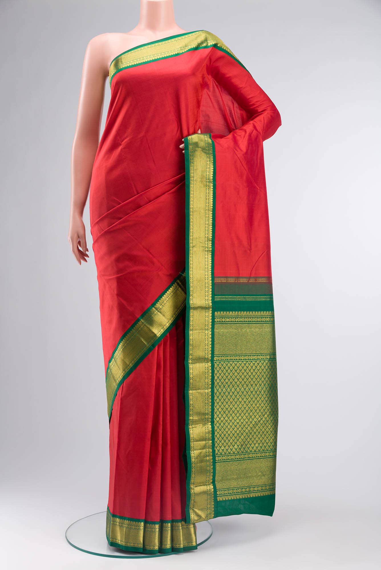 Red Kanchipuram Silk Saree