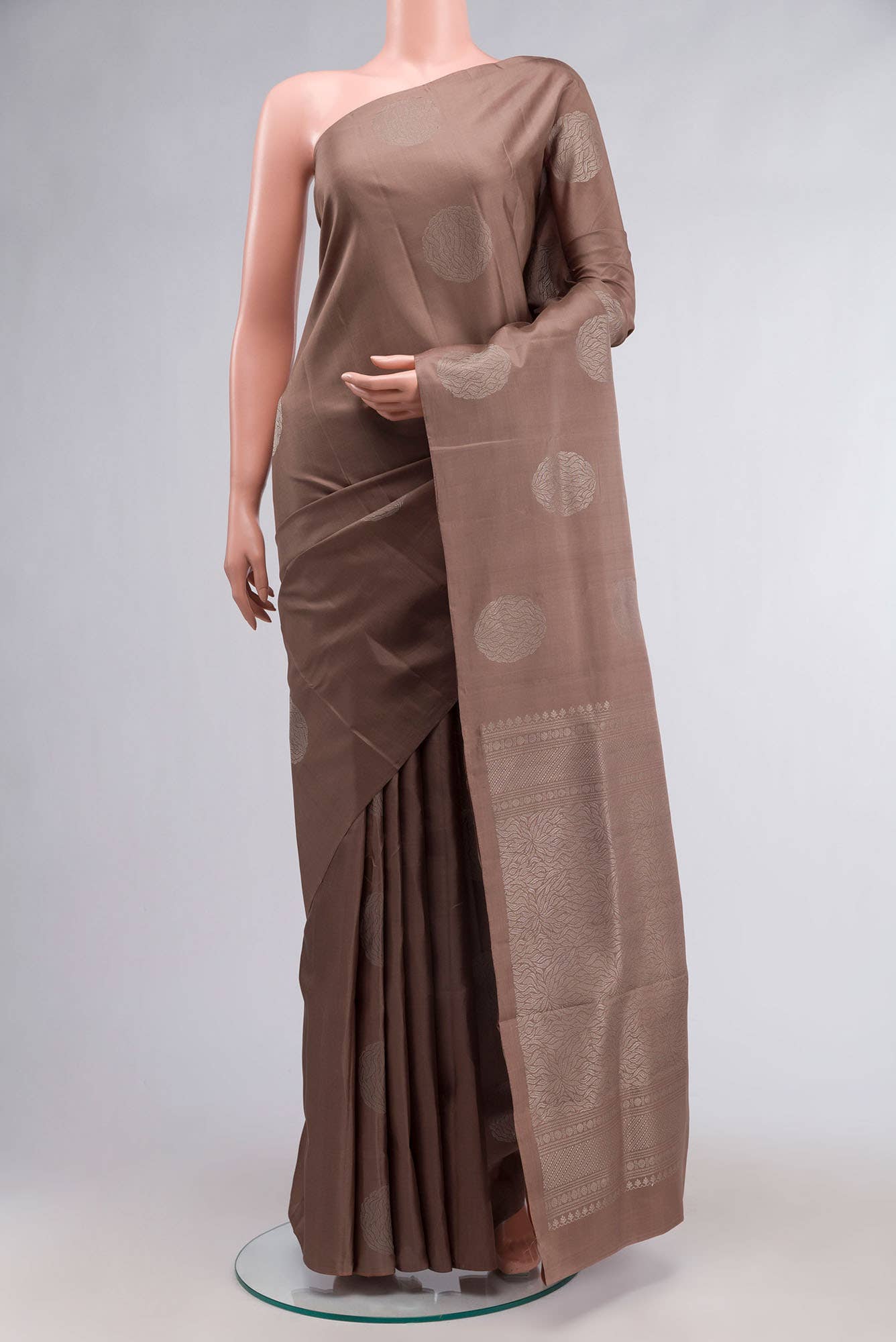 Brown Soft Silk Saree