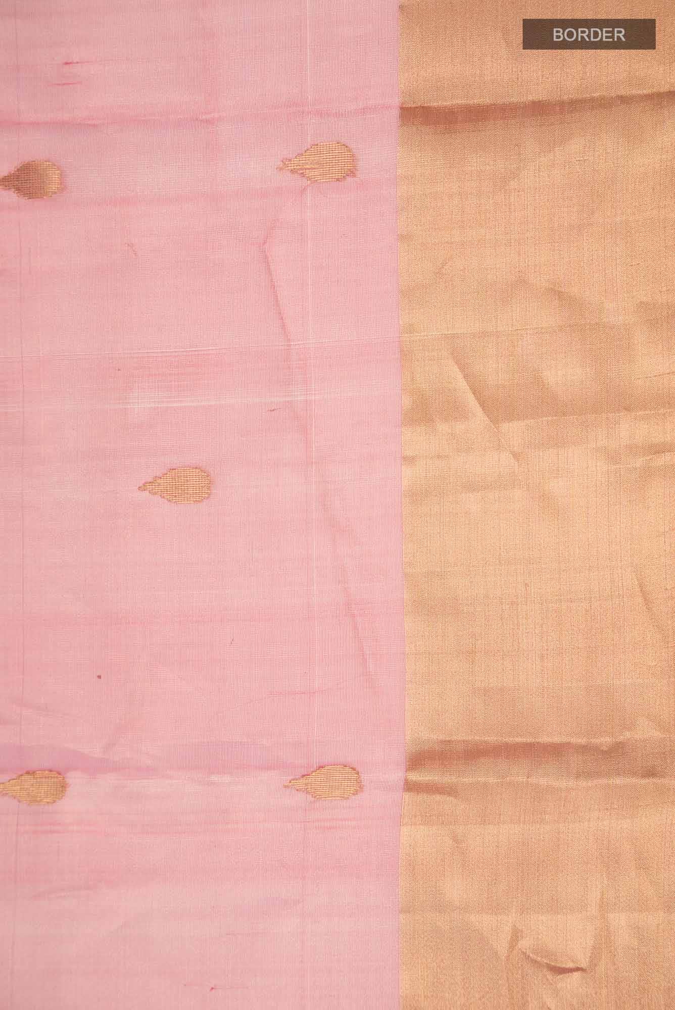 Pink Chanderi Tissue Silk Saree