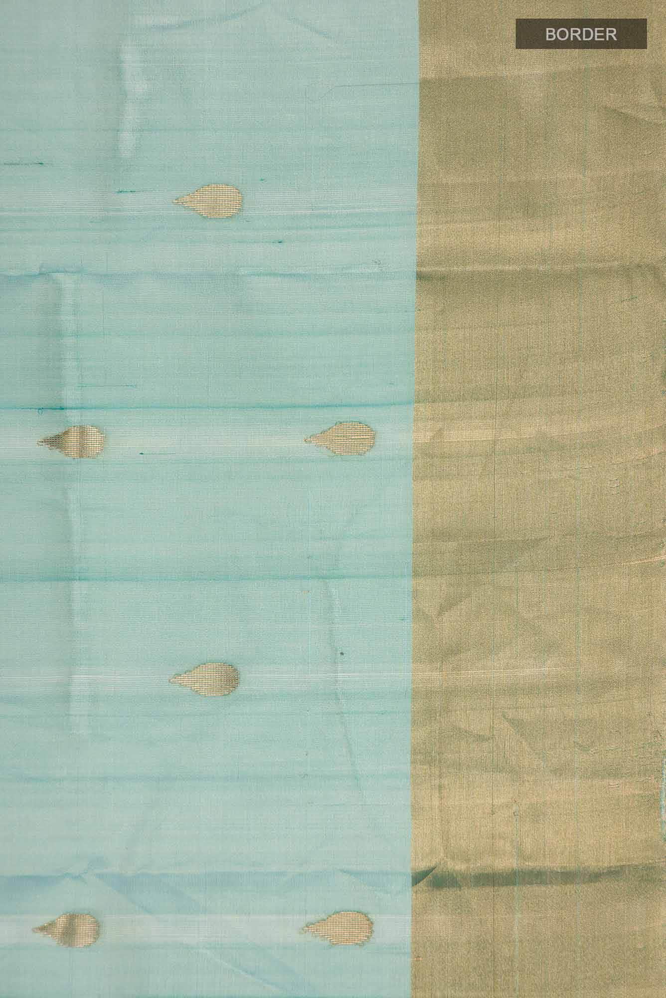 Green Chanderi Tissue Silk Saree
