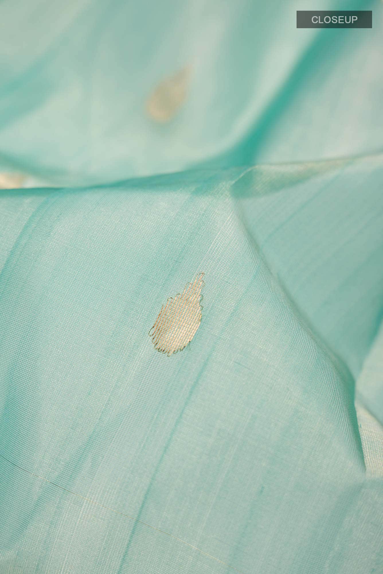 Green Chanderi Tissue Silk Saree