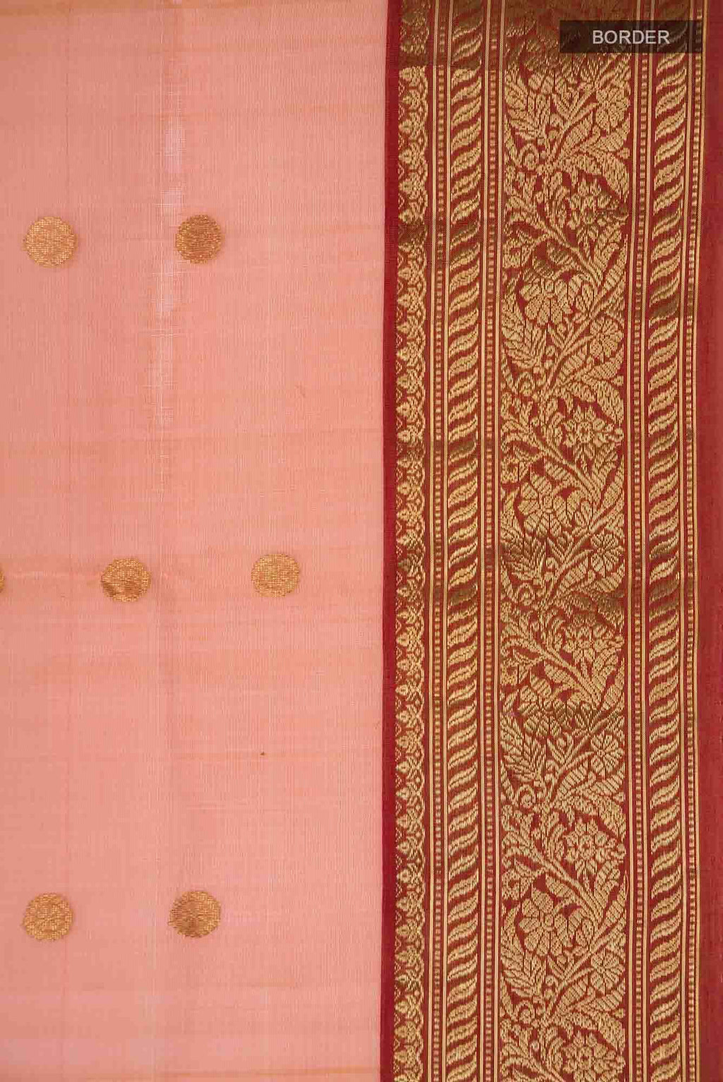 Orange Chanderi Silk Saree