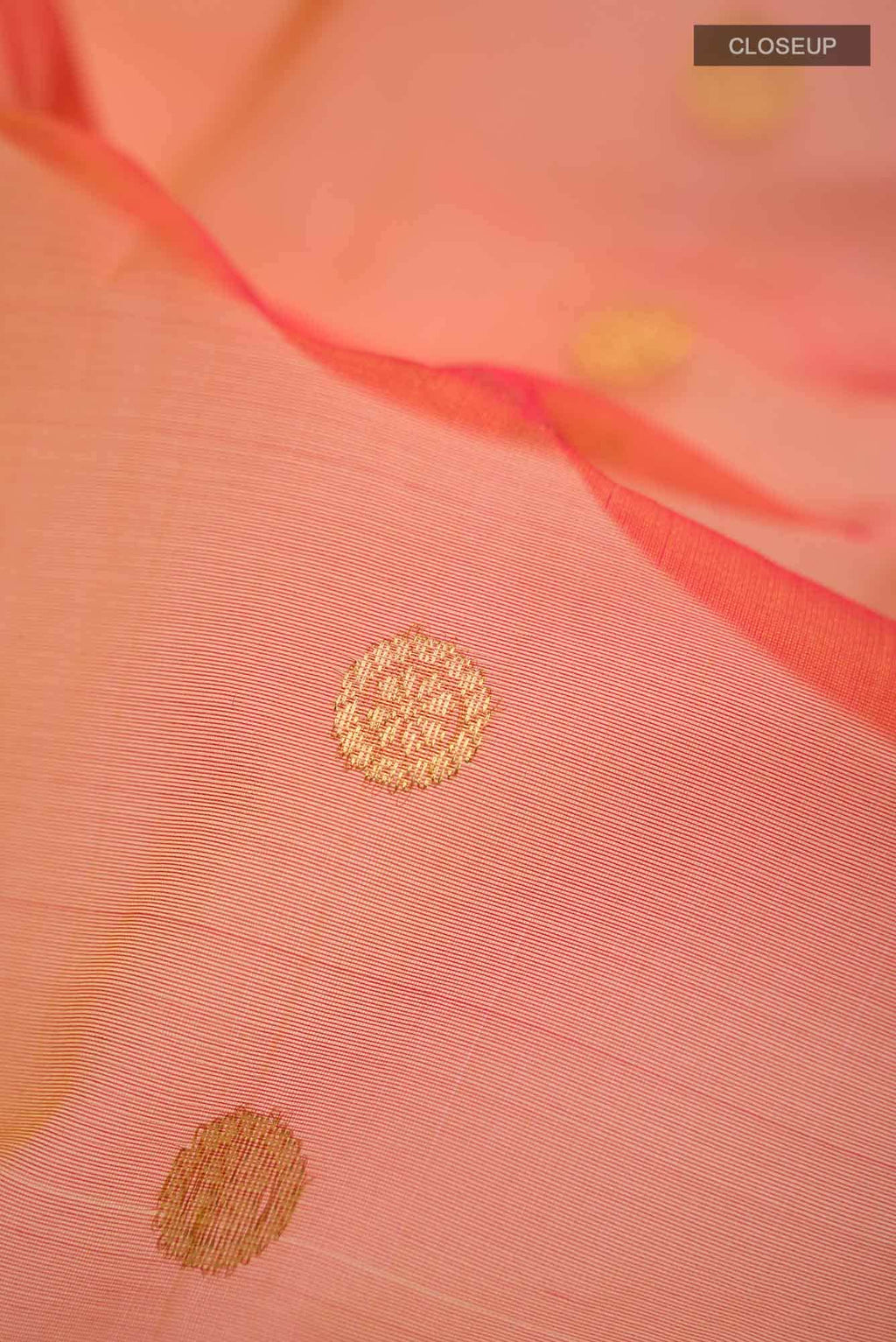 Orange Chanderi Silk Saree