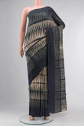 Grey Bhagalpuri Tussar Silk Saree