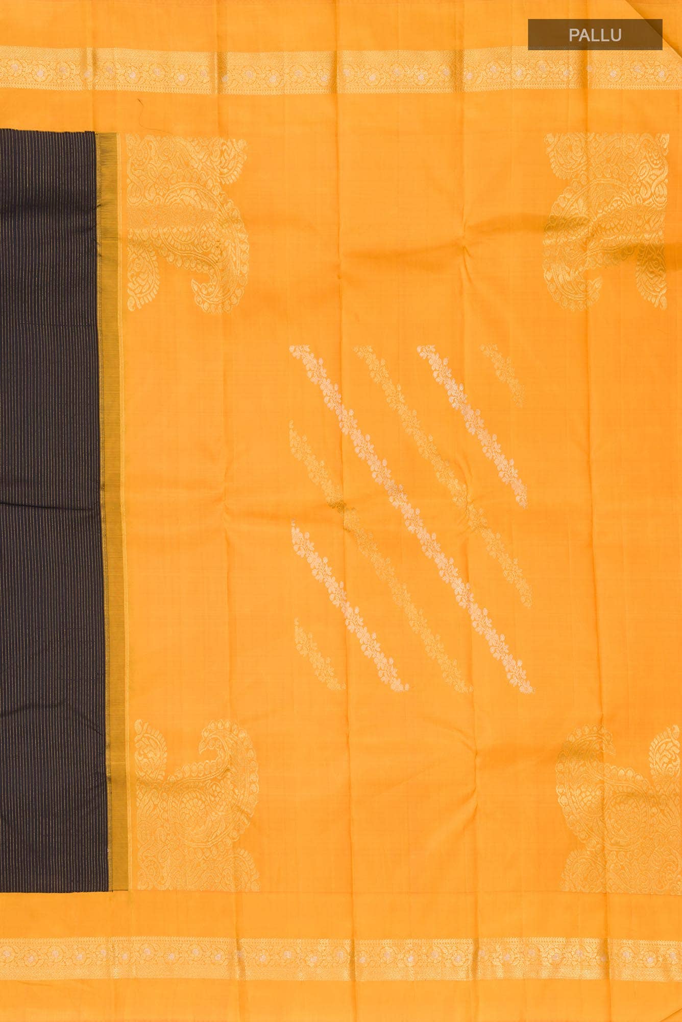 Black Kanchipuram Silk Saree