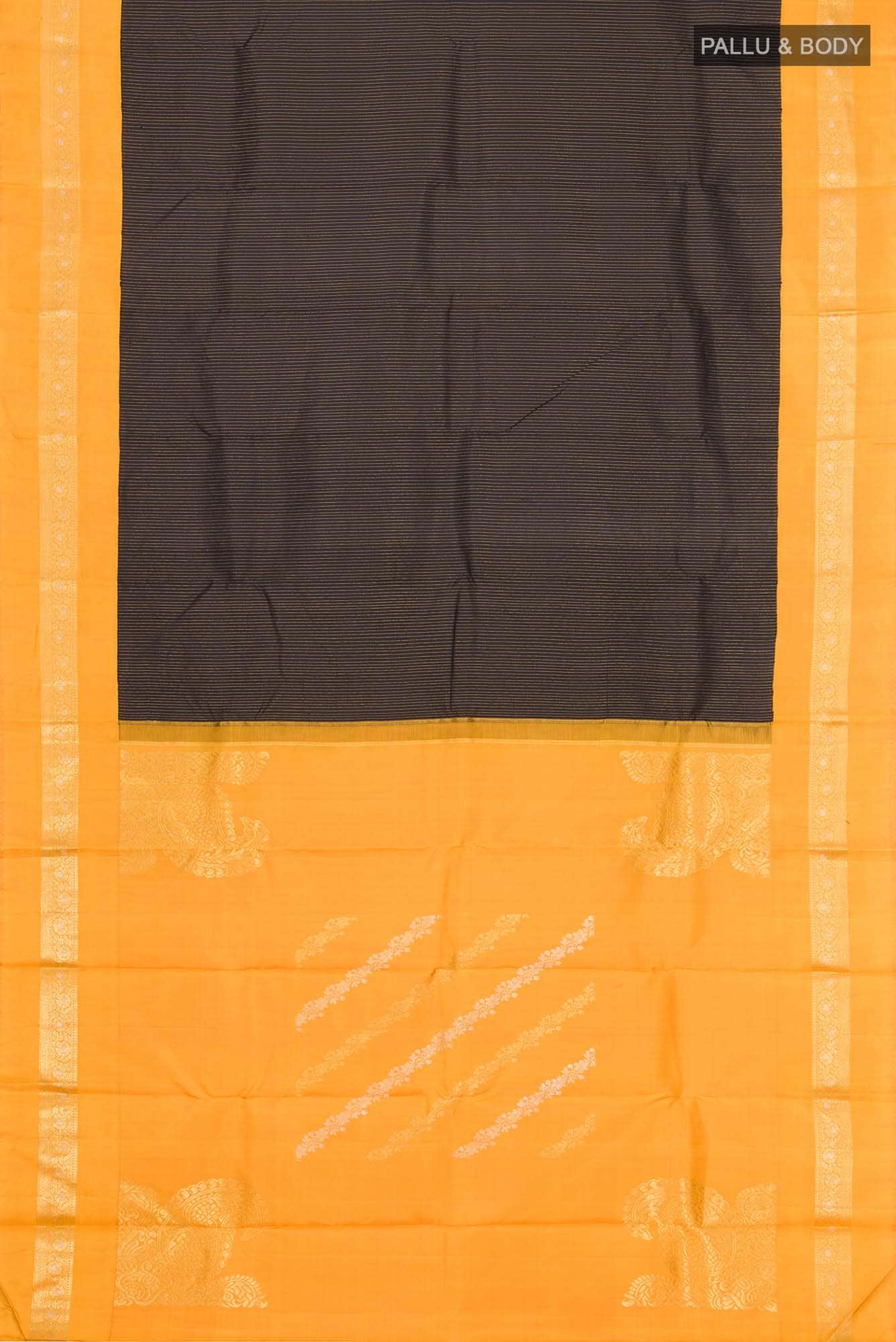 Black Kanchipuram Silk Saree