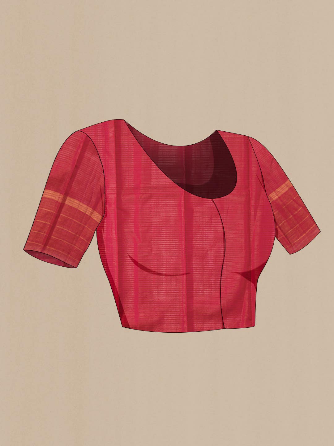 Maroon Kanchipuram Silk Saree