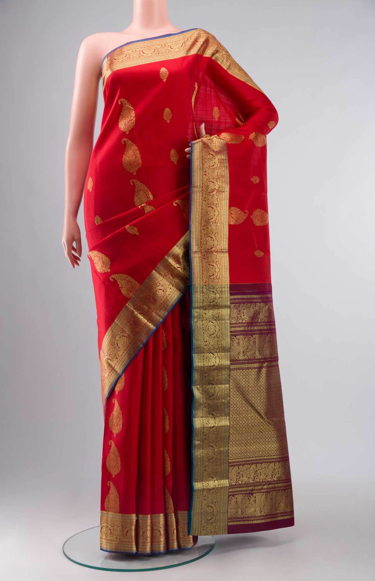Red Kanchipuram Silk Saree