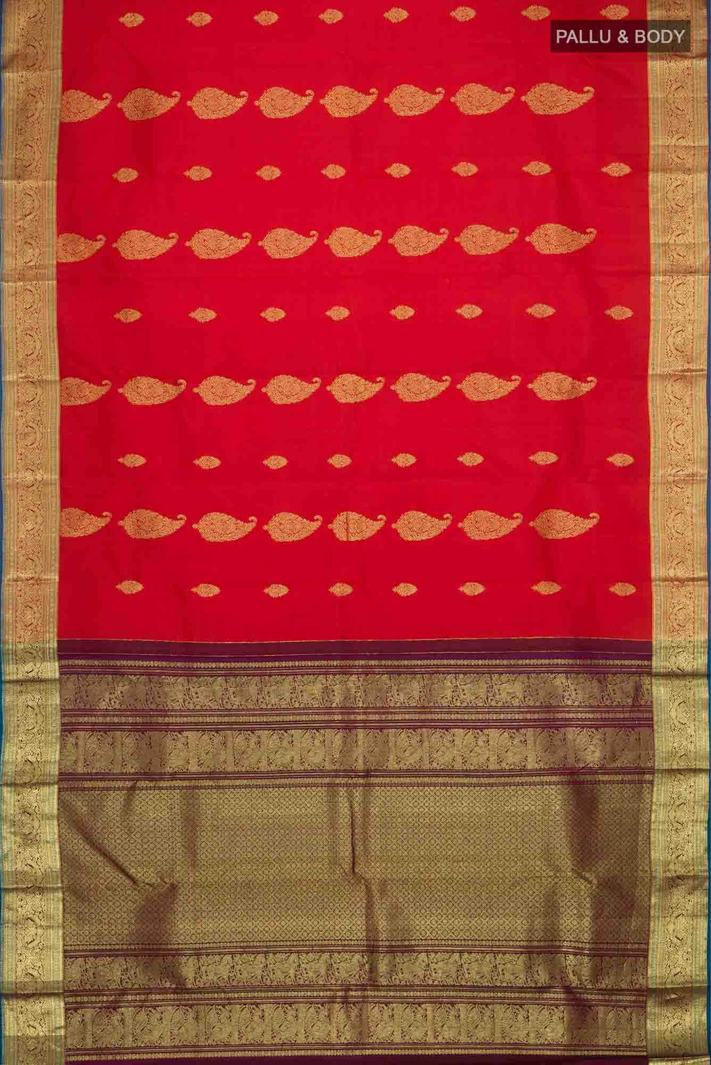 Red Kanchipuram Silk Saree