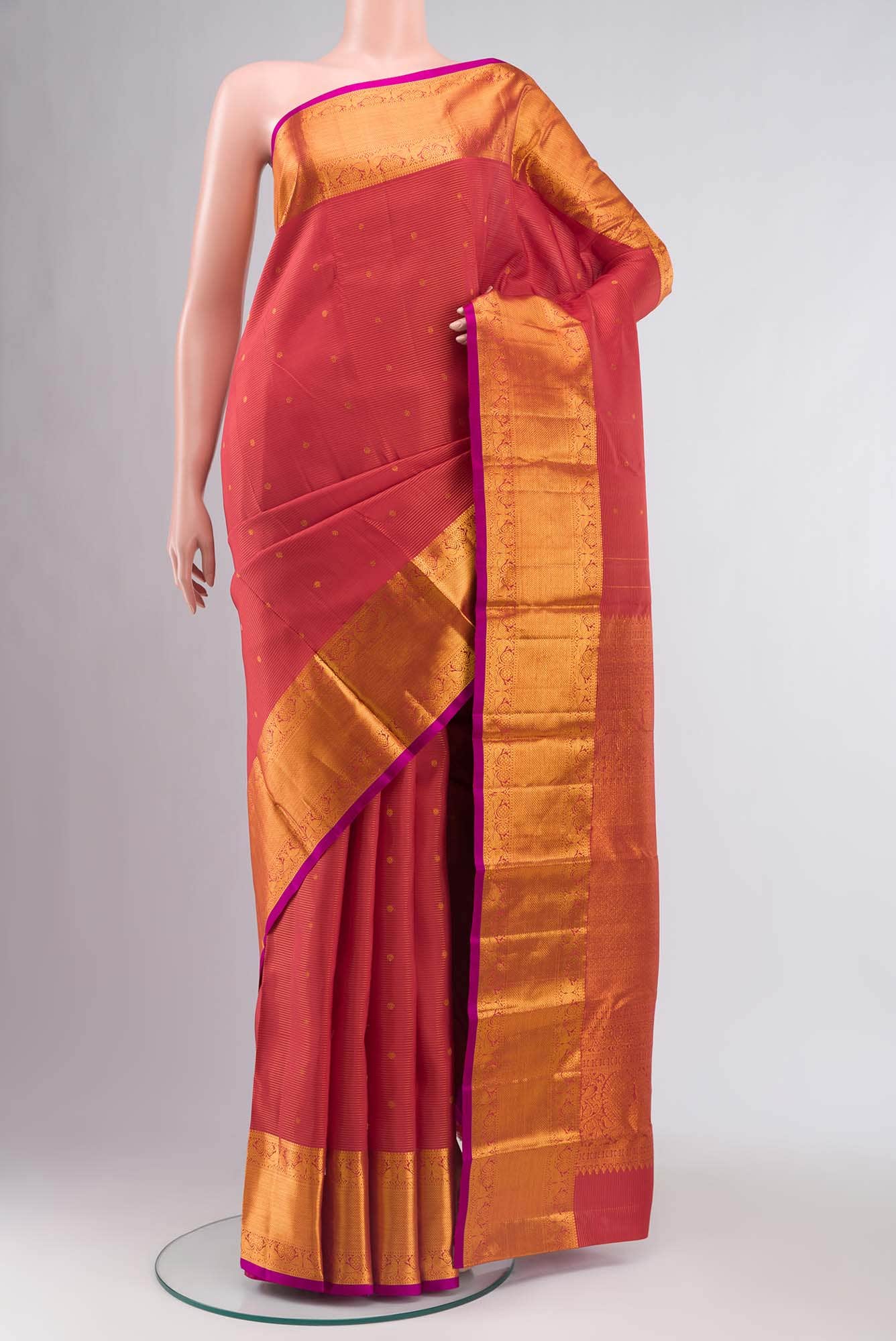 Red Kanchipuram Silk Saree