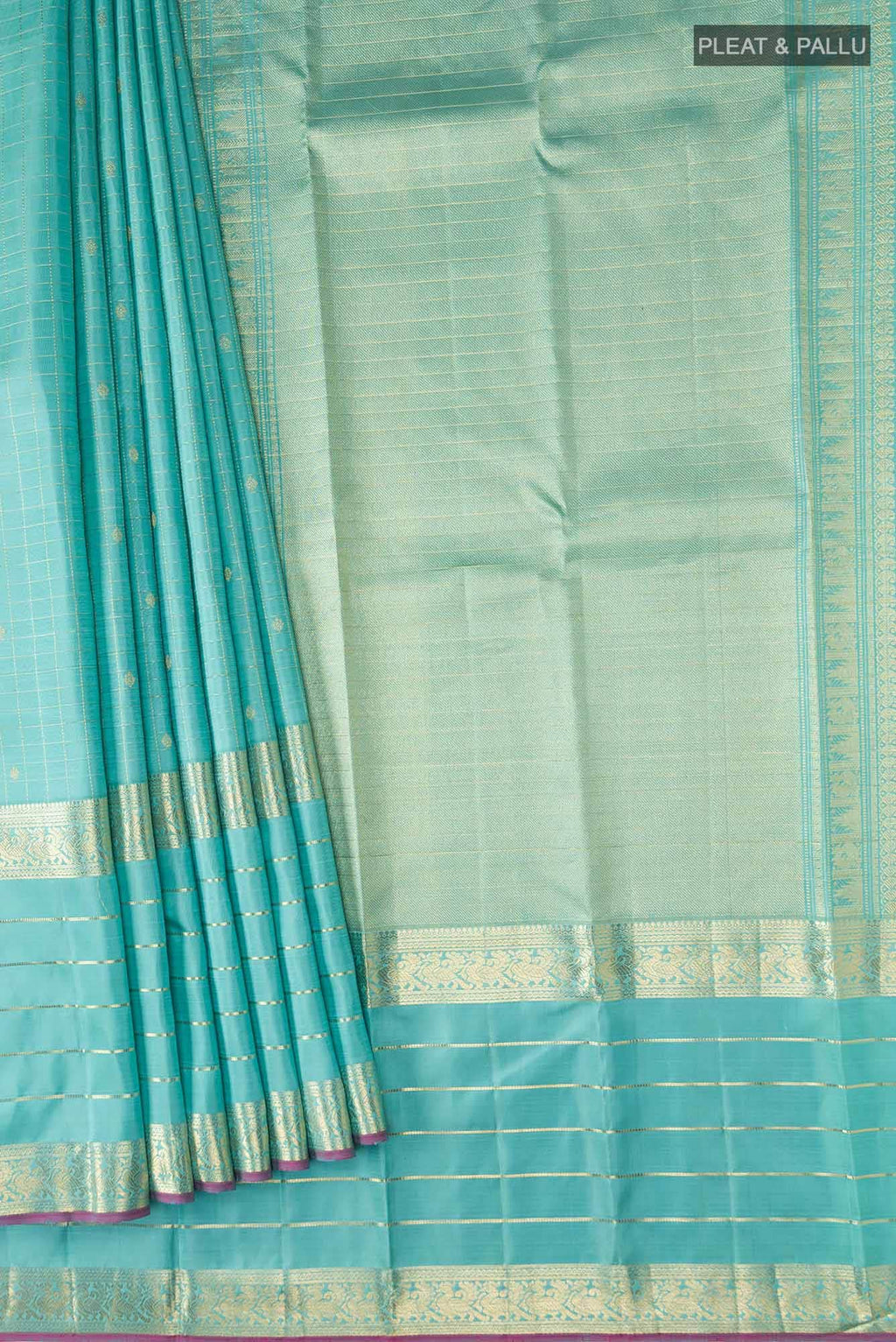 Blue Kanchipuram Silk Saree