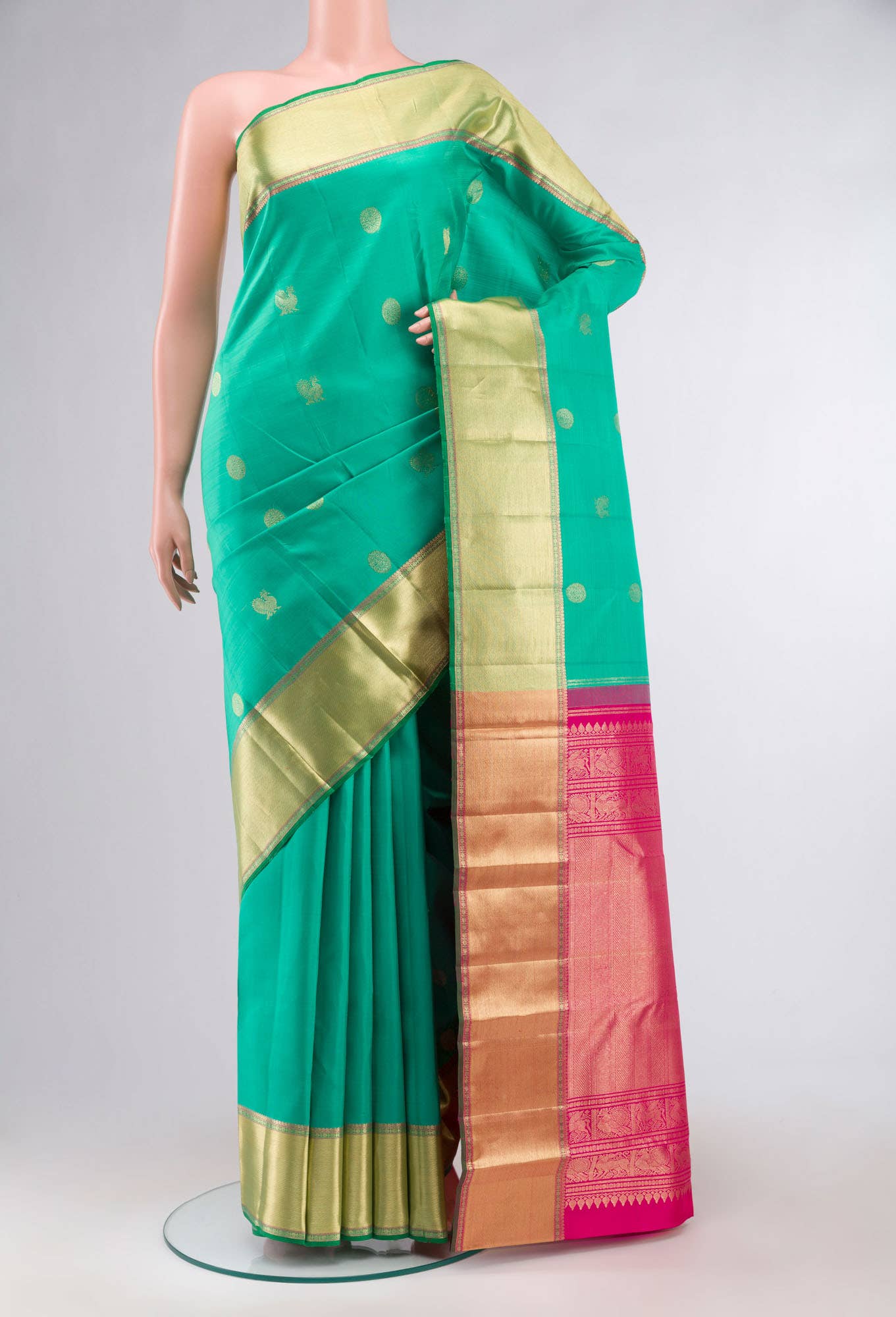 Green Kanchipuram Silk Saree