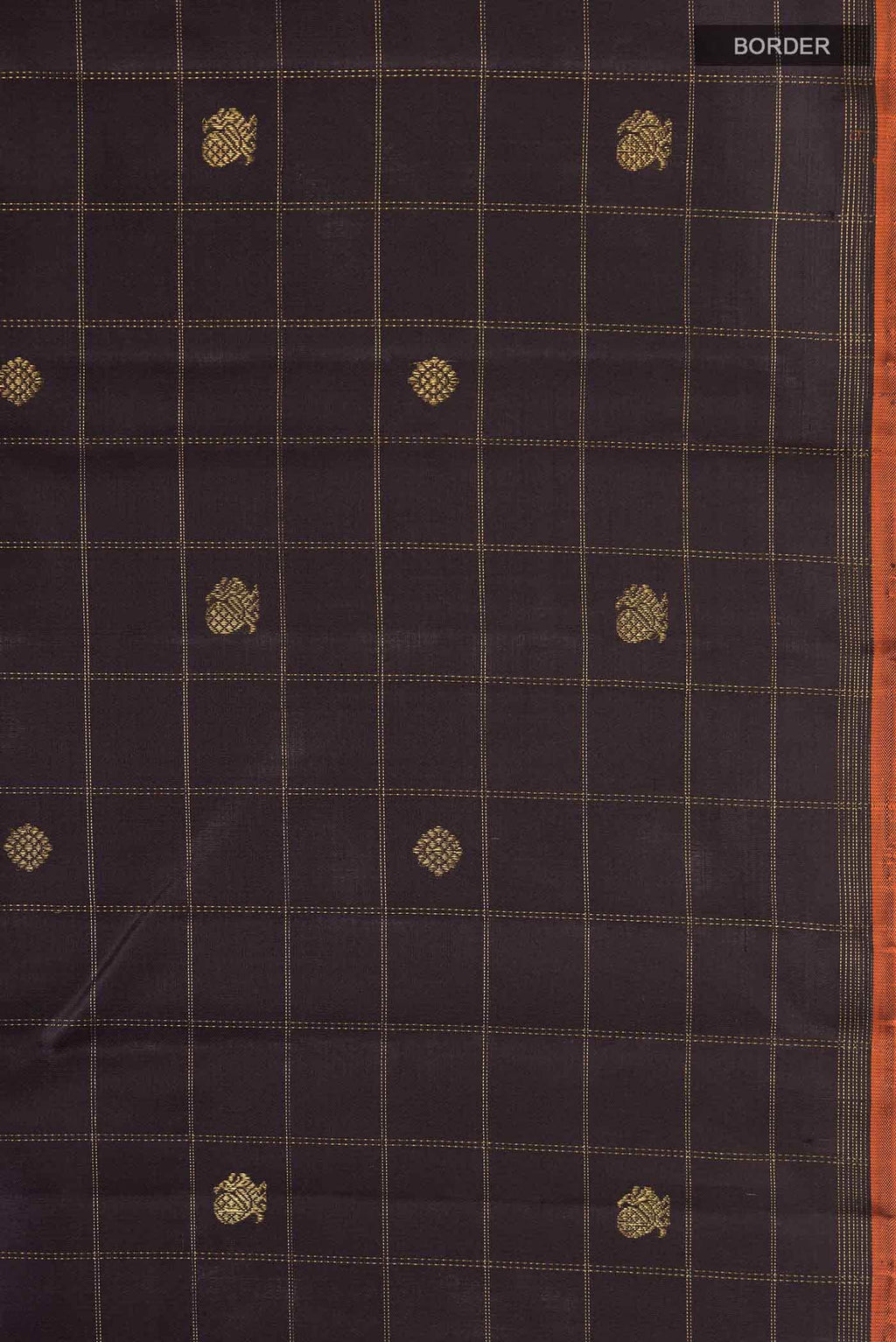 Brown Kanchipuram Silk Saree