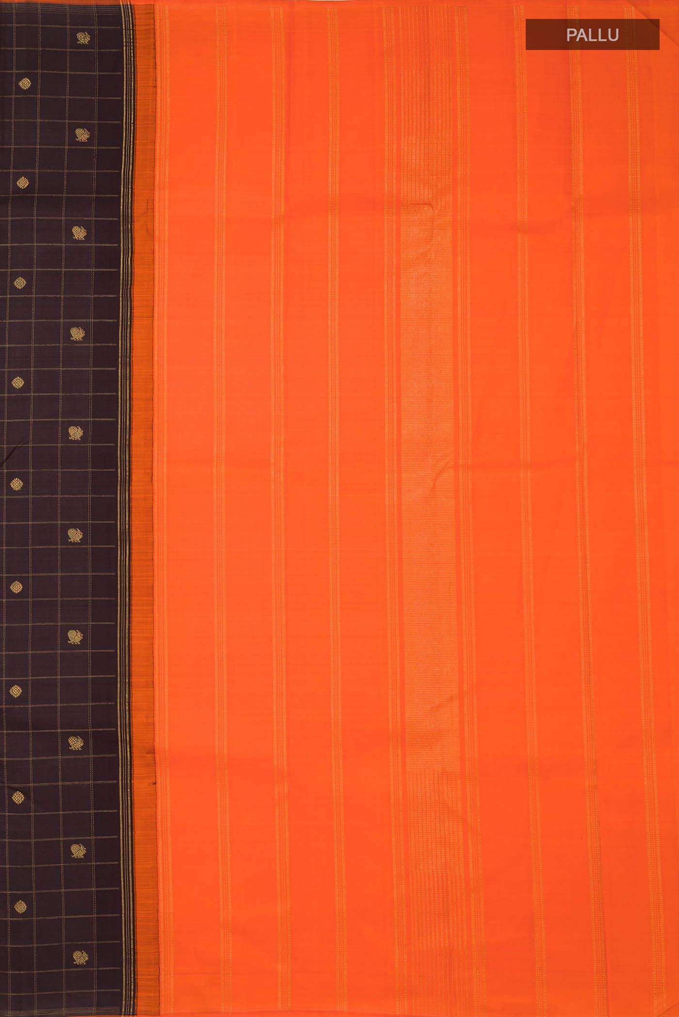 Brown Kanchipuram Silk Saree
