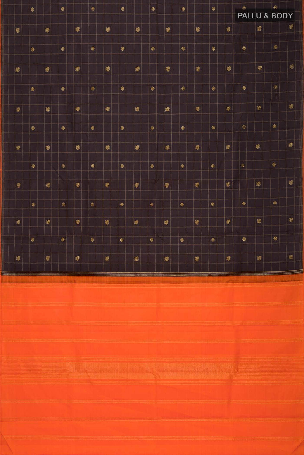 Brown Kanchipuram Silk Saree