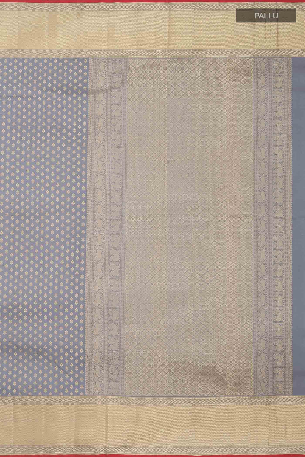 Grey Kanchipuram Silk Saree