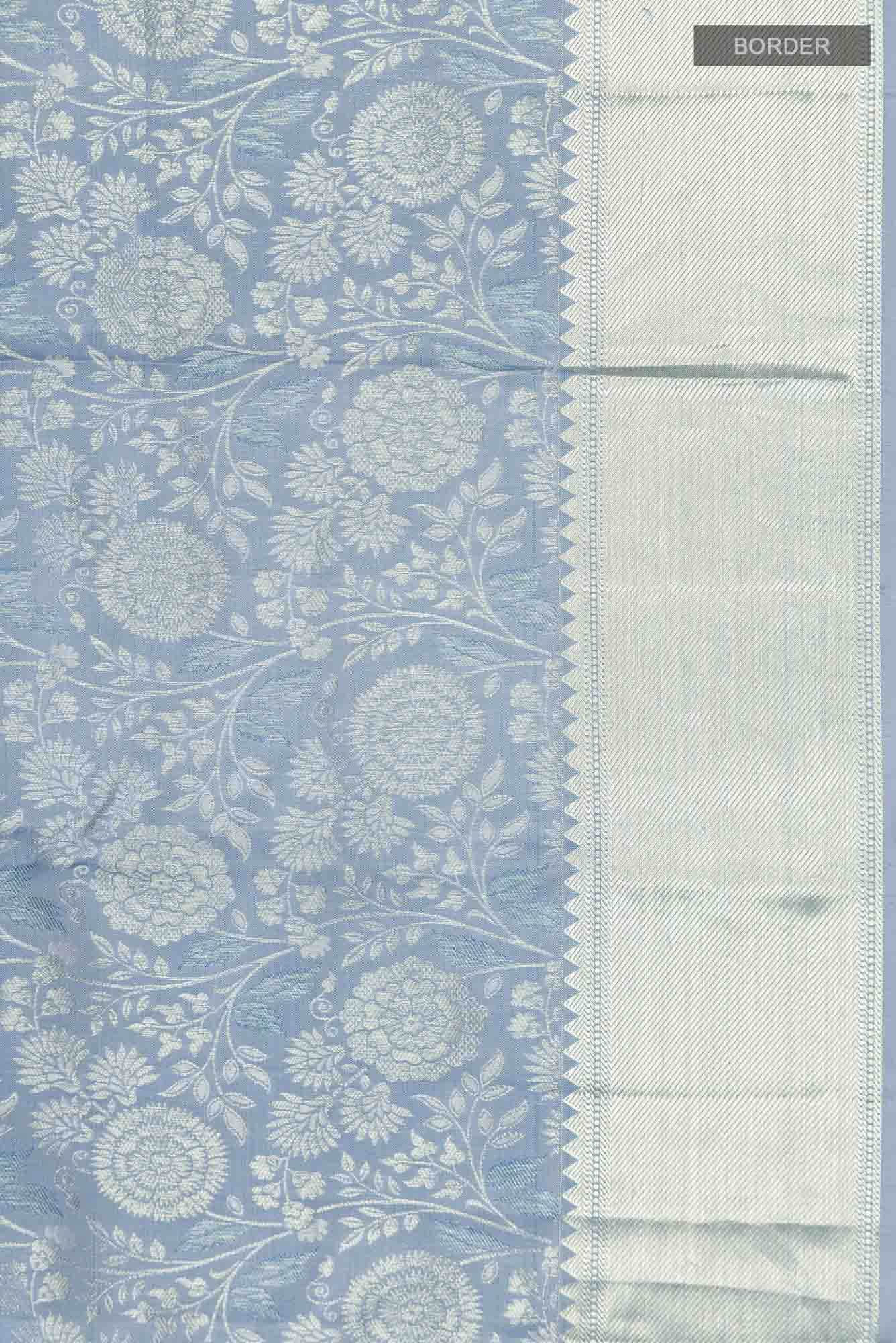 Blue Kanchipuram Silk Saree