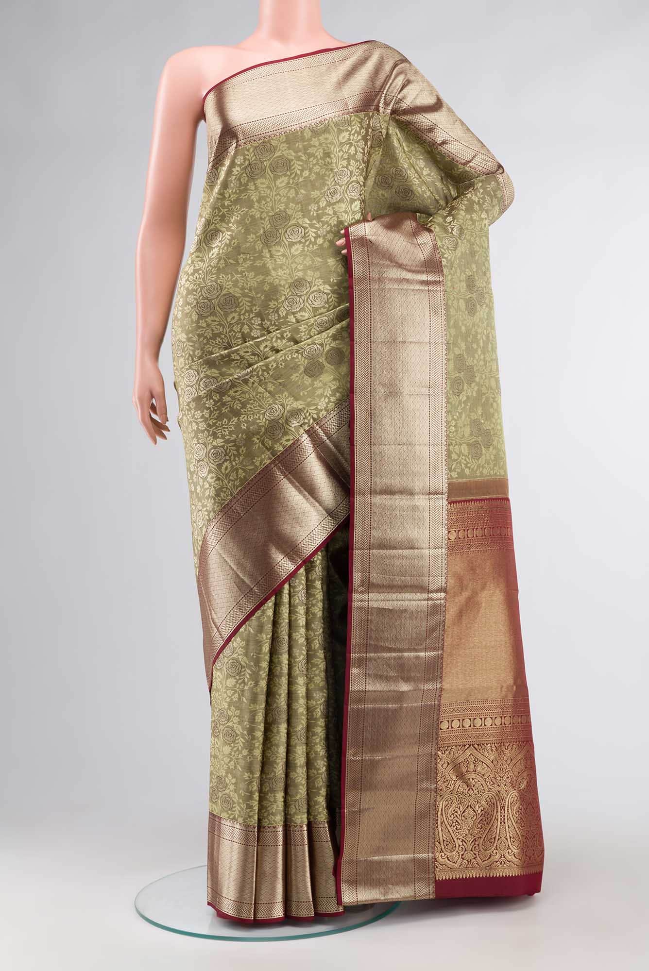 Green Kanchipuram Silk Saree
