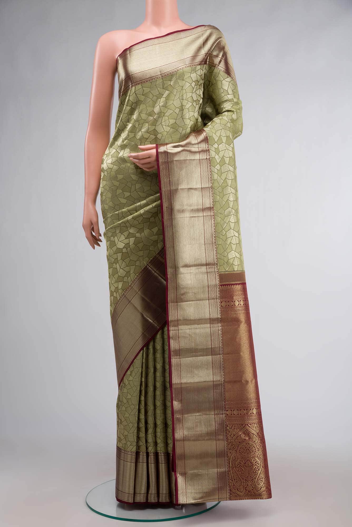 Green Kanchipuram Silk Saree