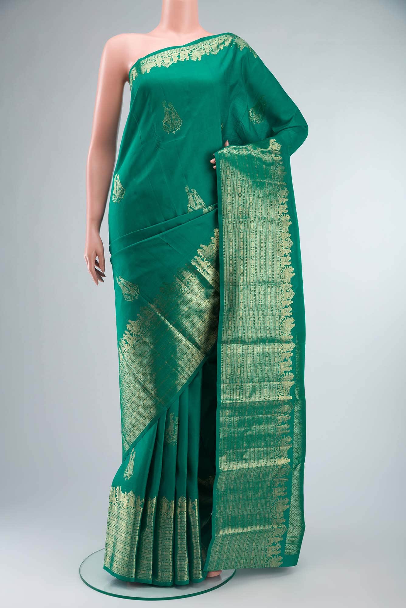 Green Kanchipuram Silk Saree