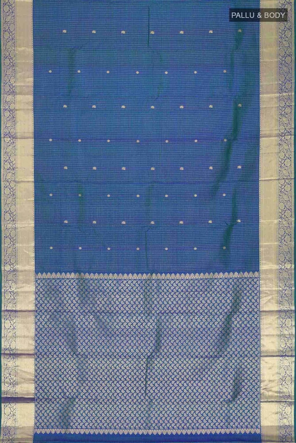 Blue Kanchipuram Silk Saree
