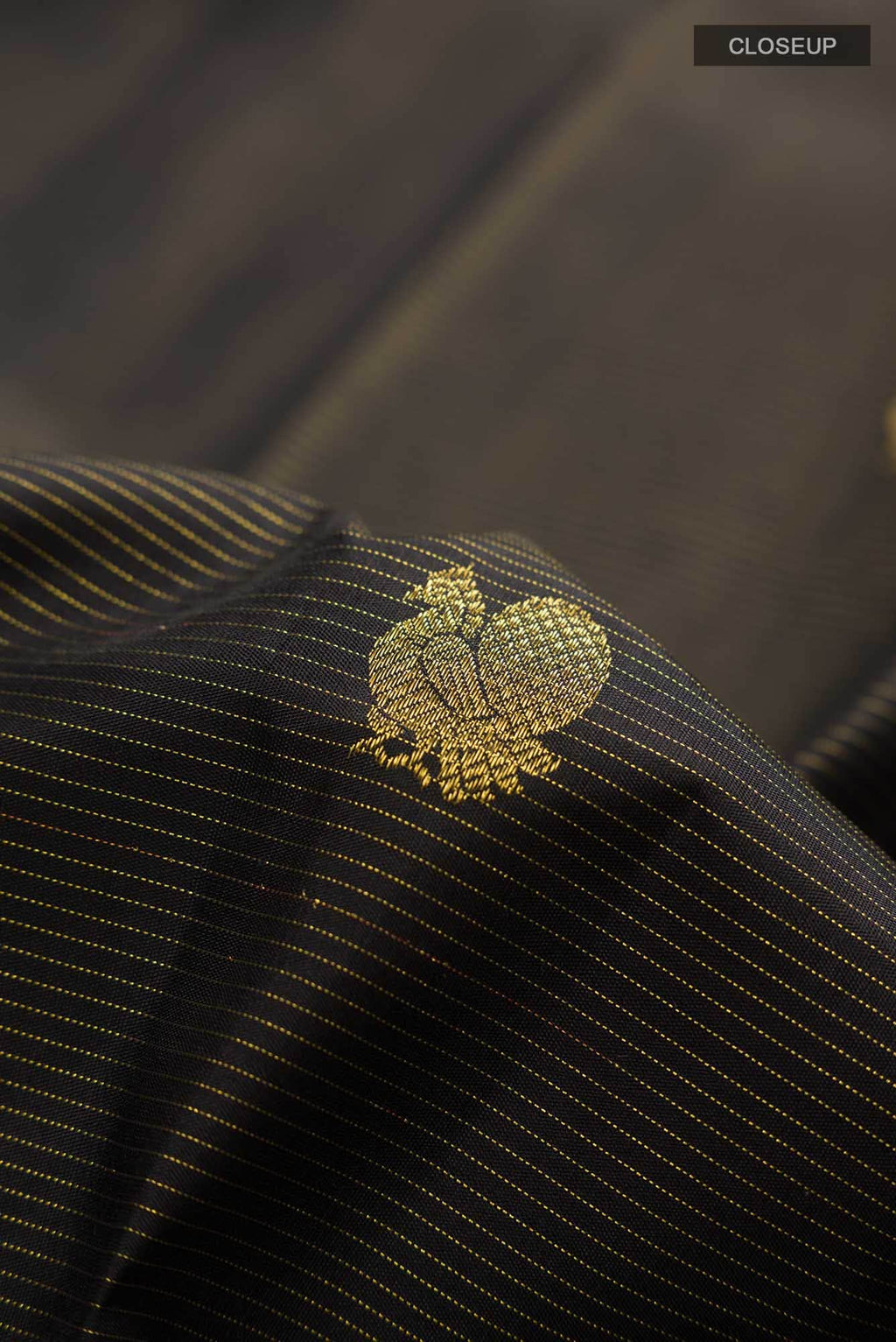 Black Kanchipuram Silk Saree