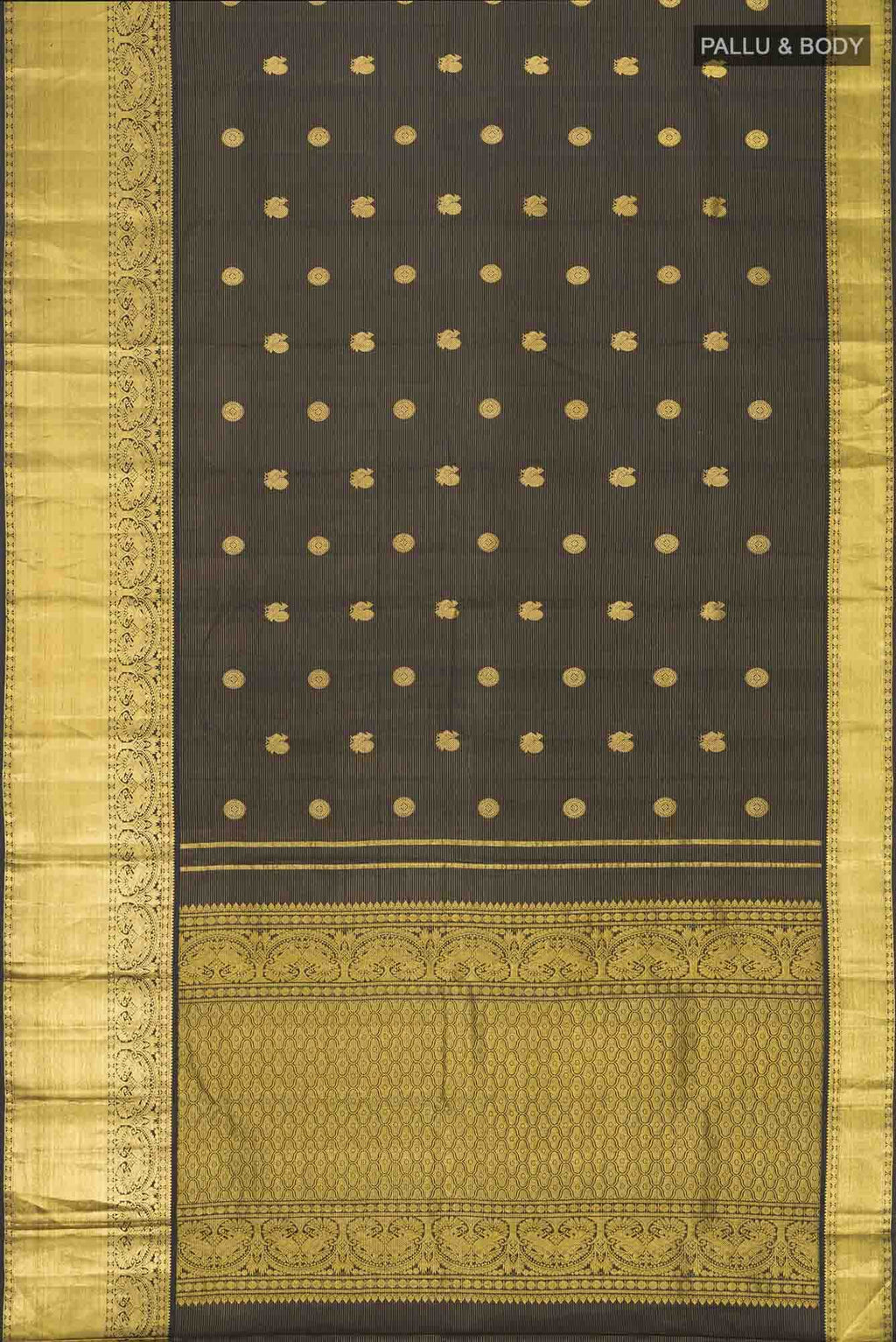 Black Kanchipuram Silk Saree