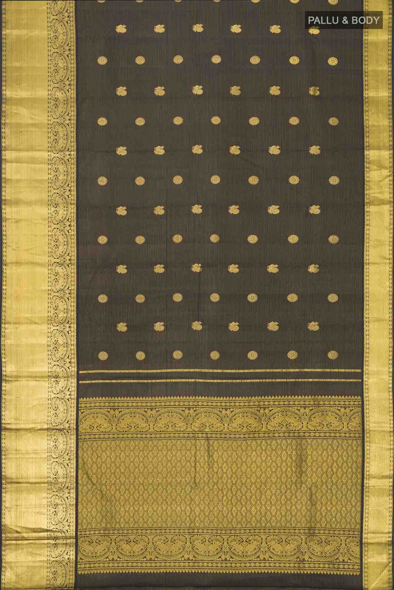 Black Kanchipuram Silk Saree