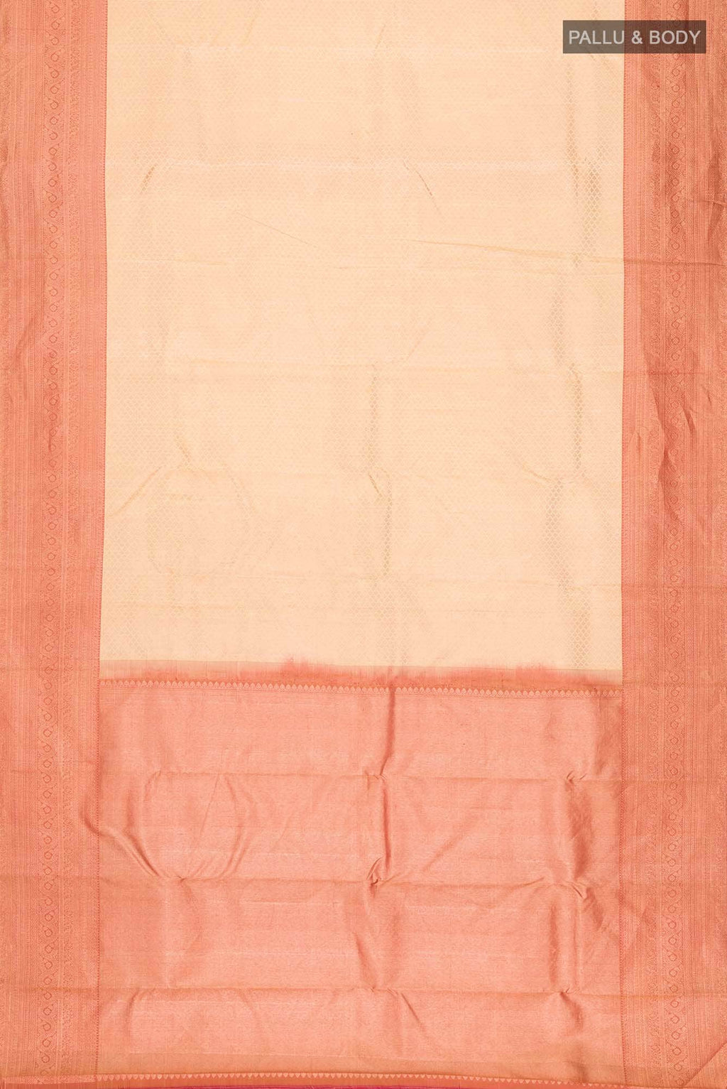Beige Kanchipuram Silk Saree